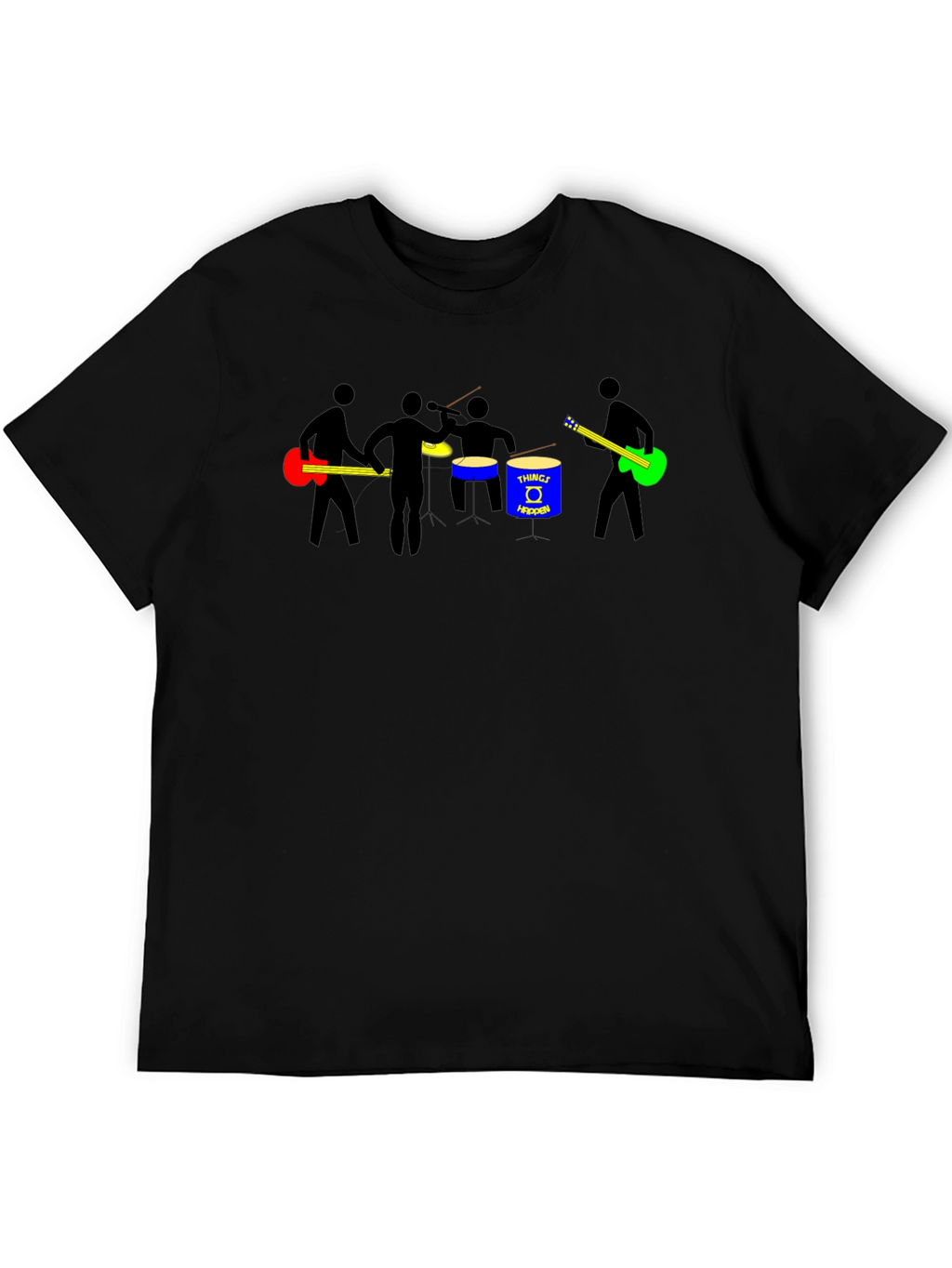 Band Graphic T-Shirt - Black Cotton Tee