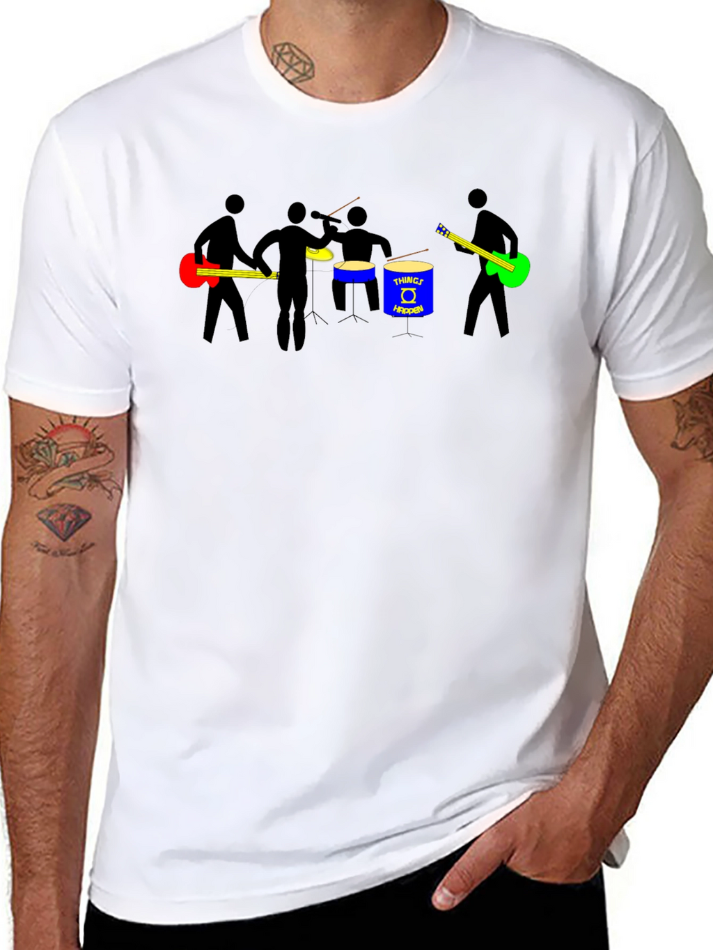 Band Graphic T-Shirt - Black Cotton Tee