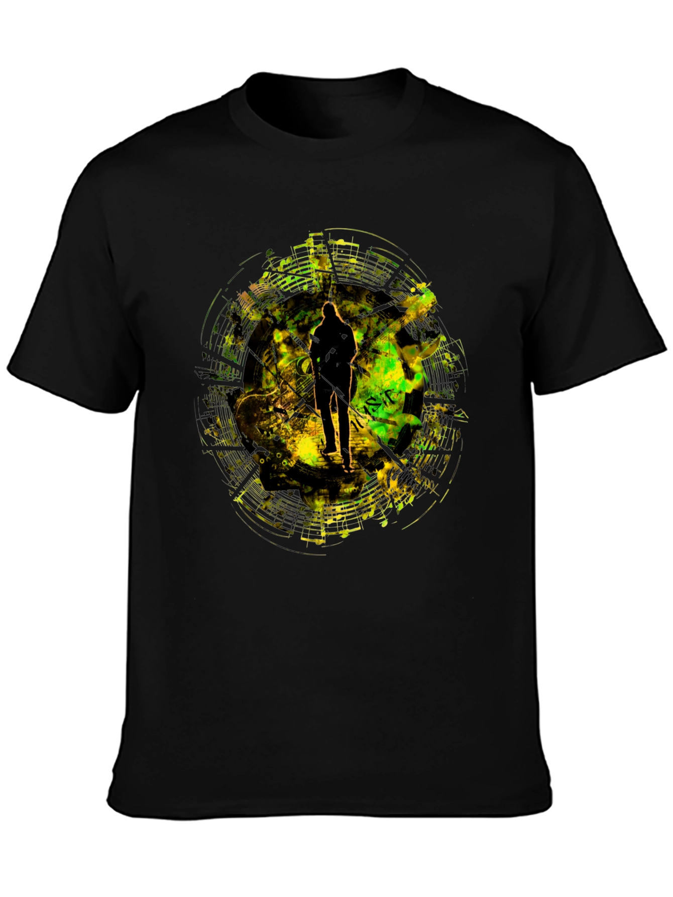 Abstract Silhouette Graphic T-Shirt