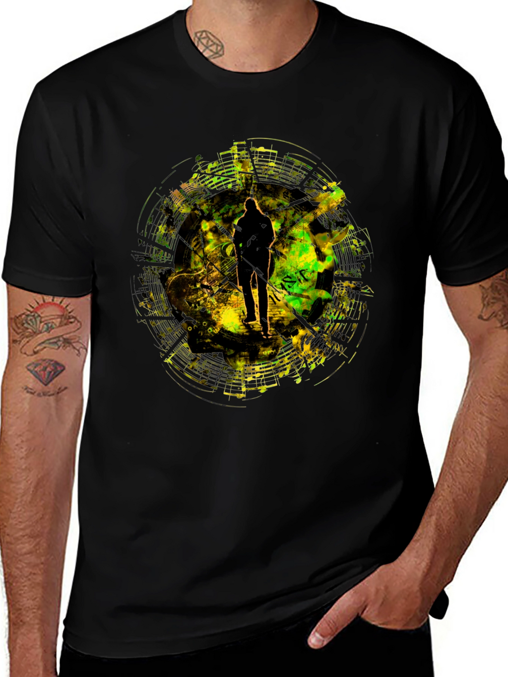 Abstract Silhouette Graphic T-Shirt