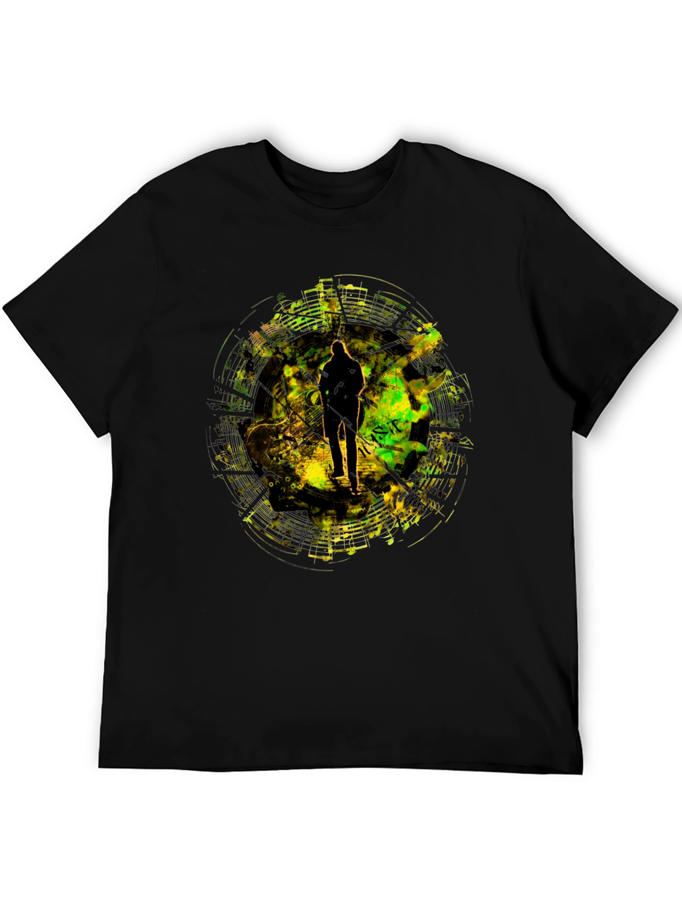 Abstract Silhouette Graphic T-Shirt