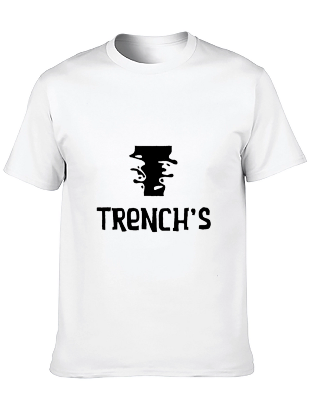 Trenchs Black Graphic T-Shirt - Casual Style
