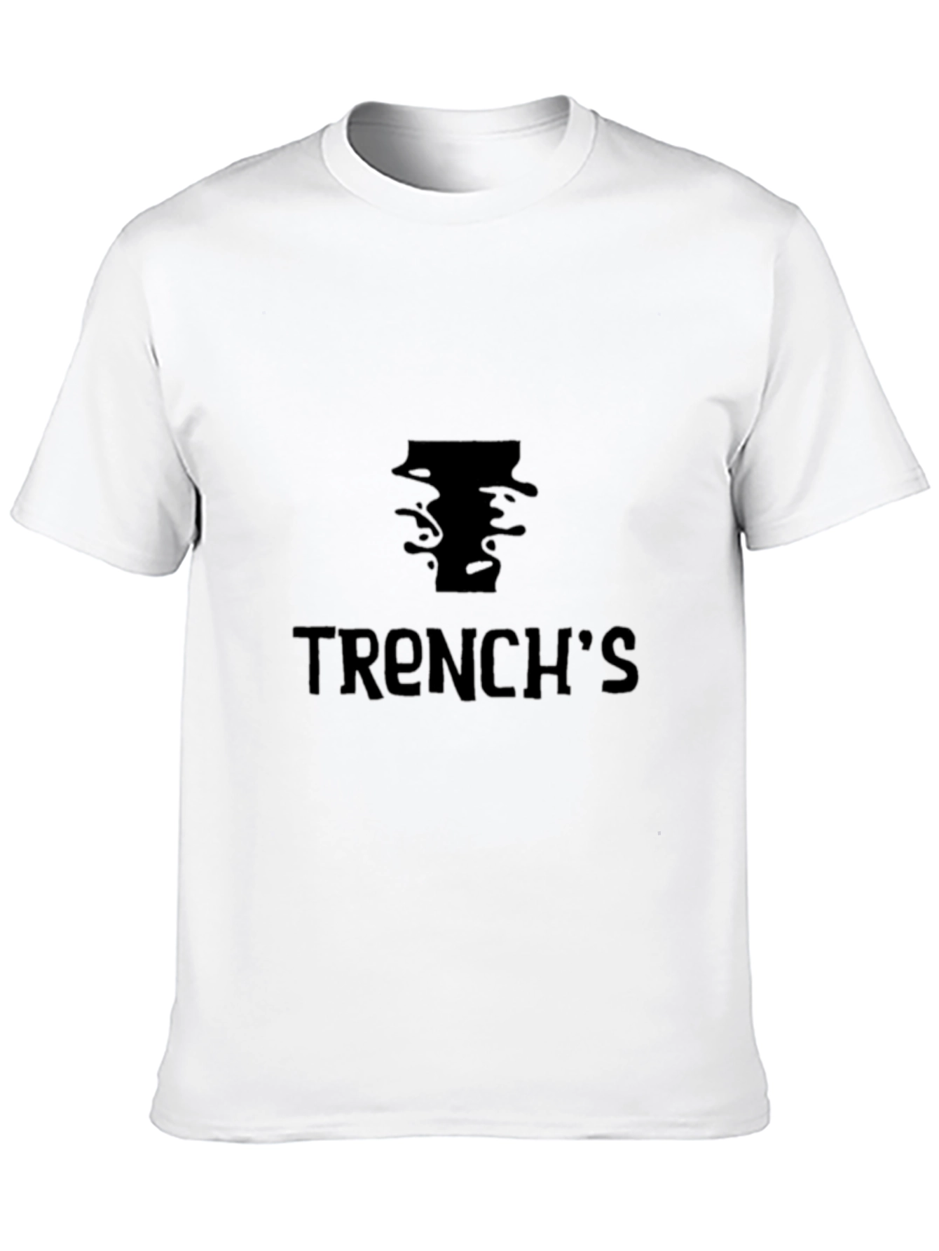 Trenchs Black Graphic T-Shirt - Casual Style