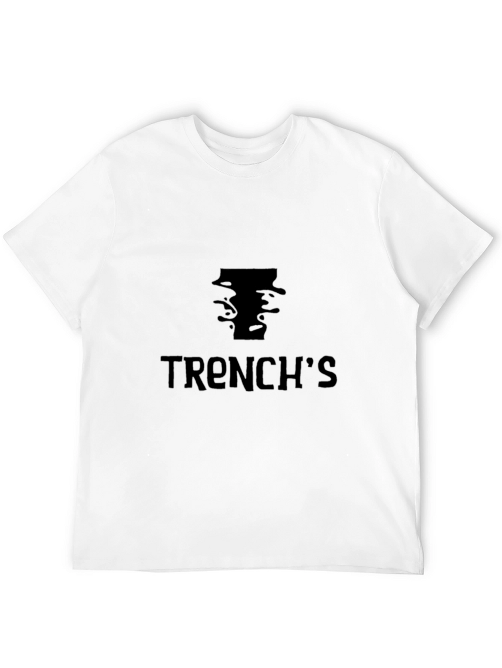 Trenchs Black Graphic T-Shirt - Casual Style