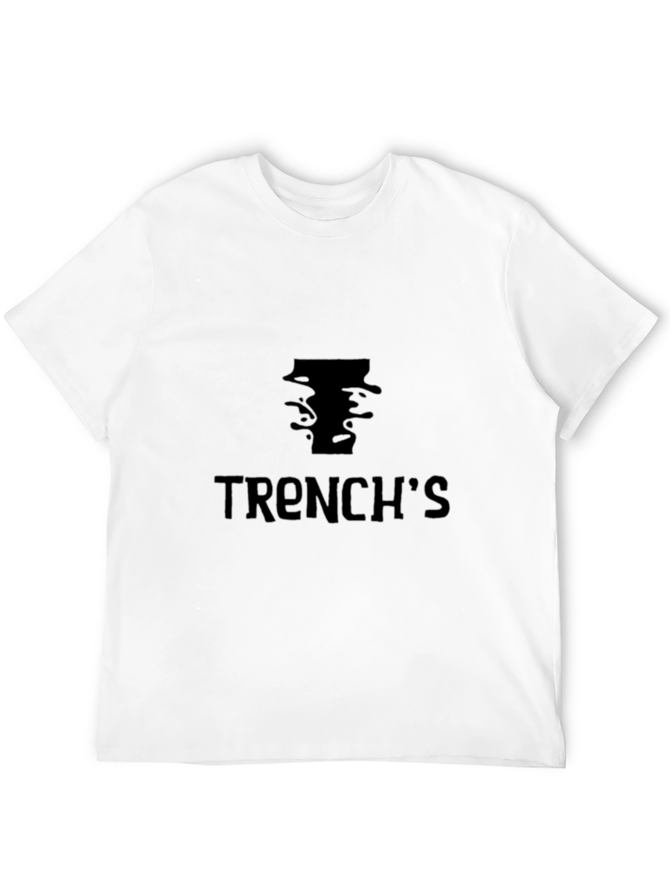 Trenchs Black Graphic T-Shirt - Casual Style