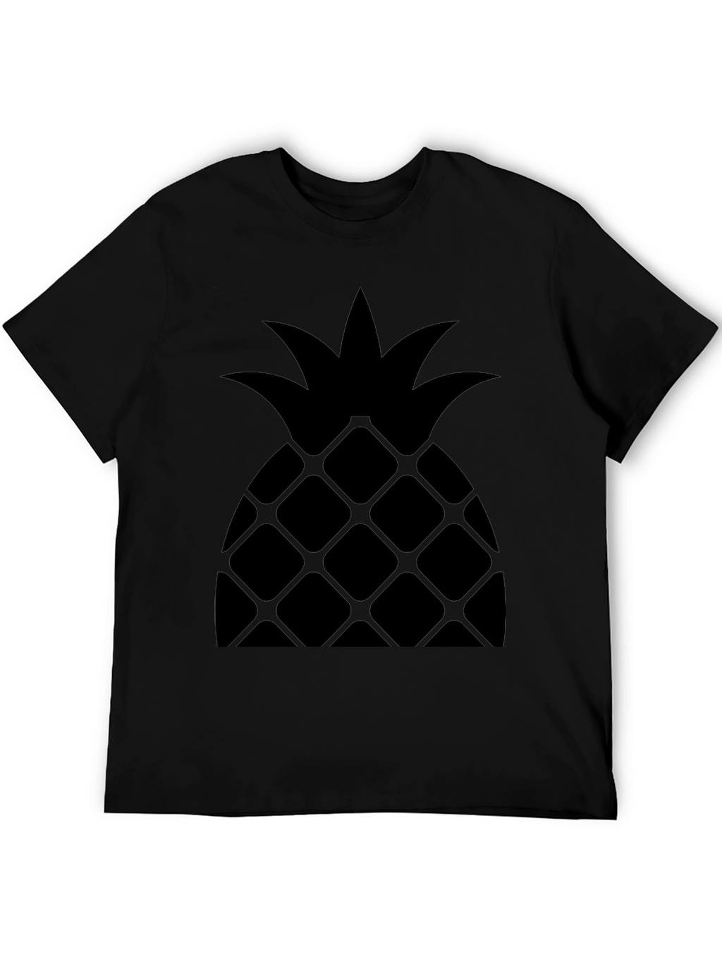 Pineapple Graphic Tee - Stylish Black T-Shirt