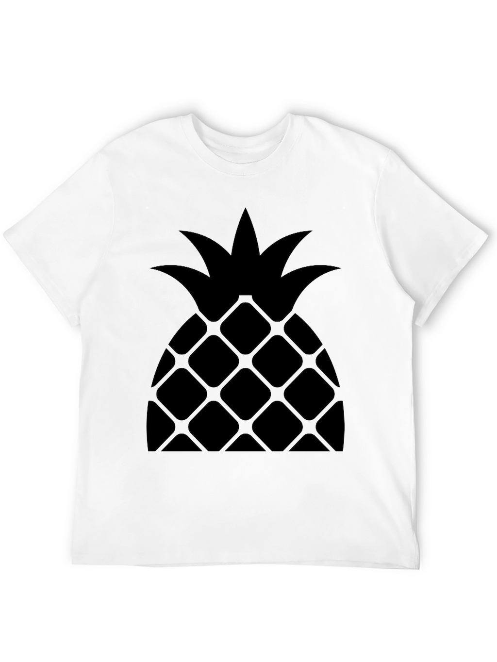 Pineapple Graphic Tee - Stylish Black T-Shirt