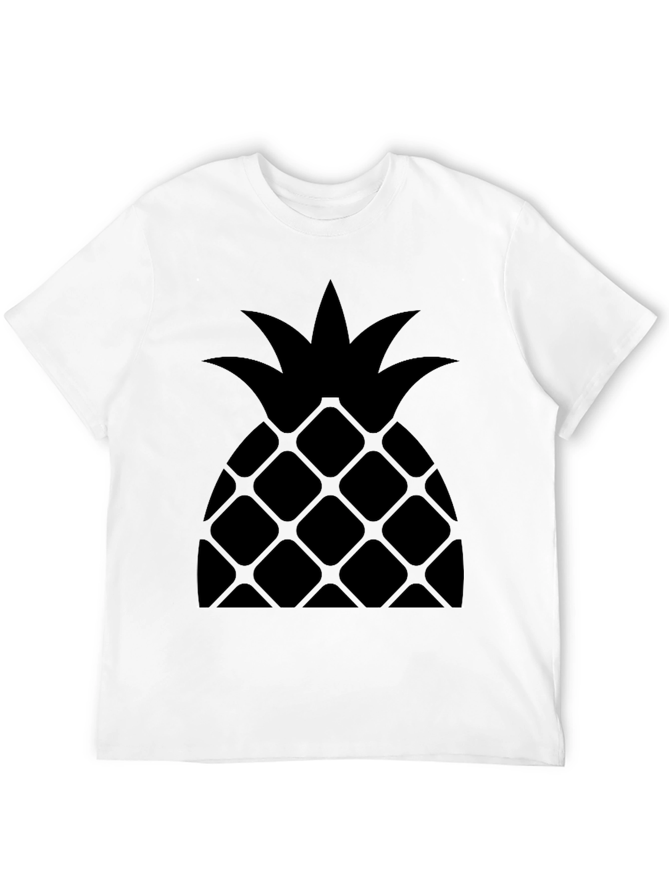 Pineapple Graphic Tee - Stylish Black T-Shirt