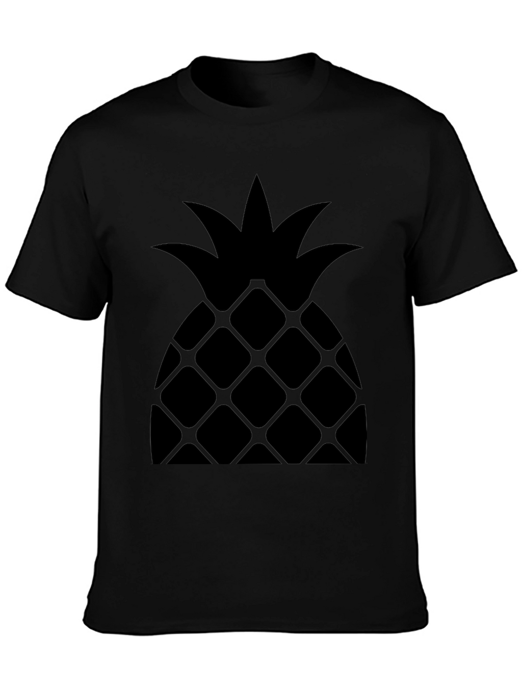 Pineapple Graphic Tee - Stylish Black T-Shirt