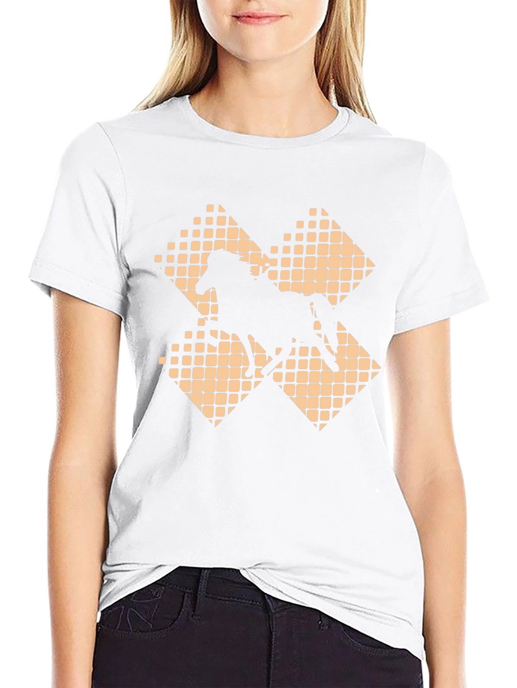 Horse Graphic Tee - Stylish Black Cotton T-Shirt