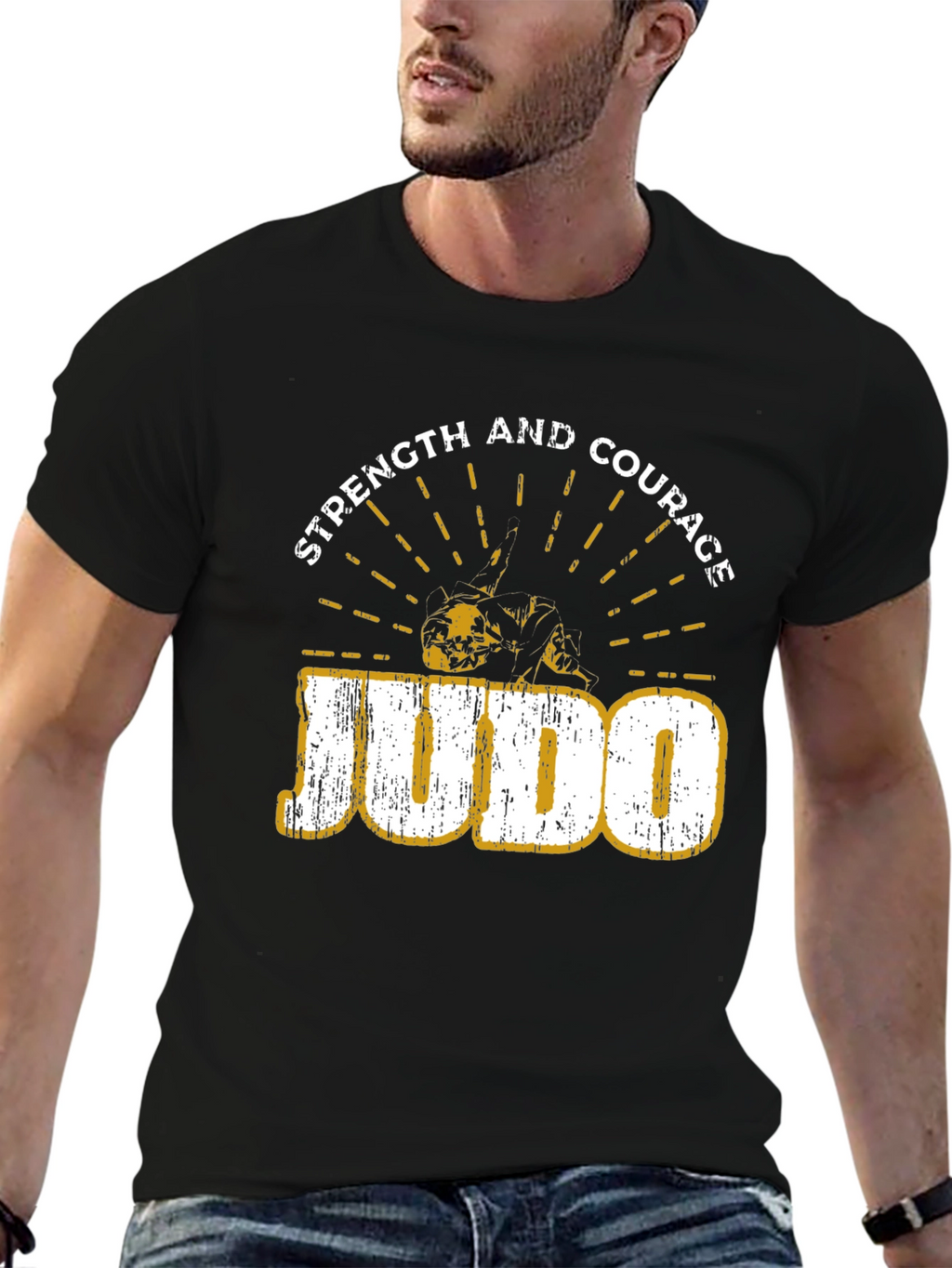 Judo Strength and Courage Graphic T-Shirt