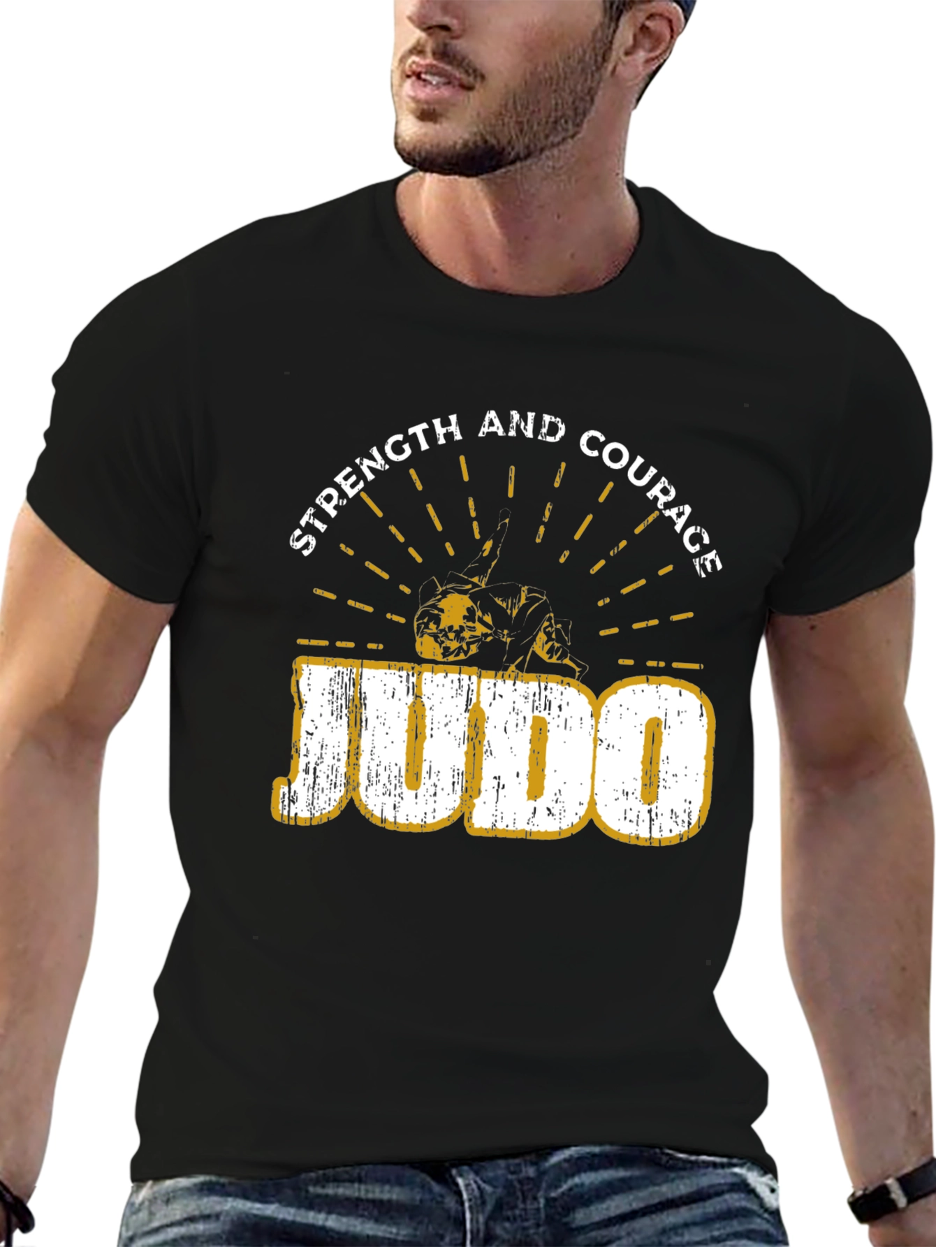 Judo Strength and Courage Graphic T-Shirt