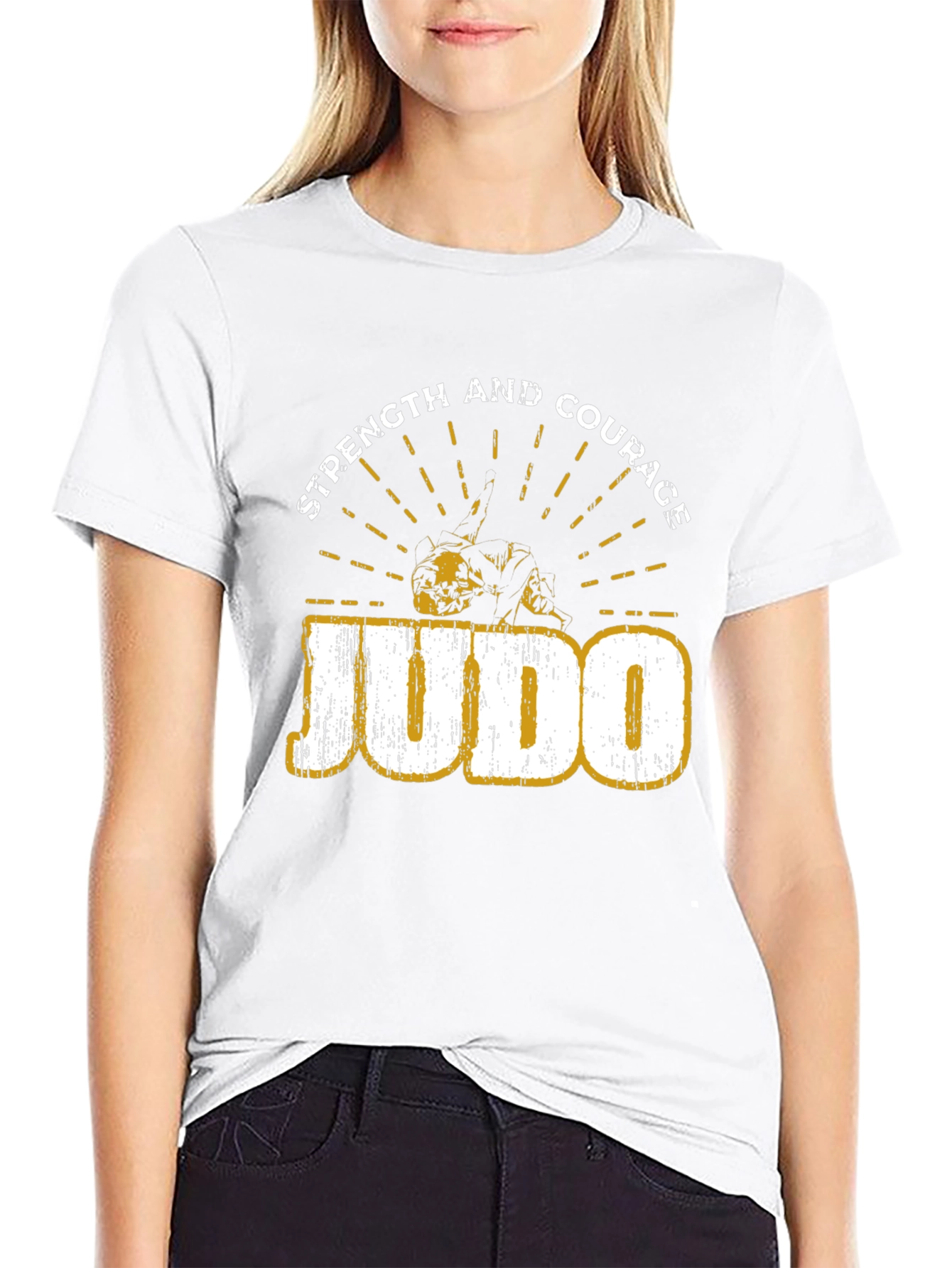 Judo Strength and Courage Graphic T-Shirt