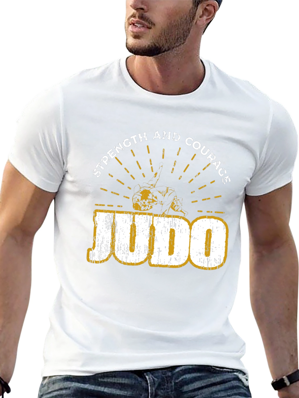 Judo Strength and Courage Graphic T-Shirt