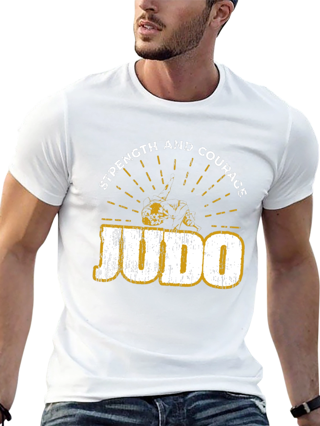 Judo Strength and Courage Graphic T-Shirt