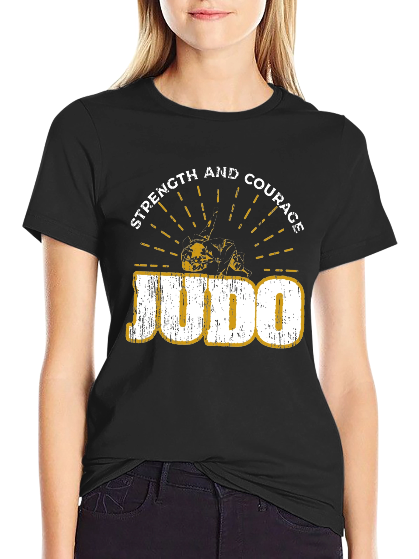 Judo Strength and Courage Graphic T-Shirt