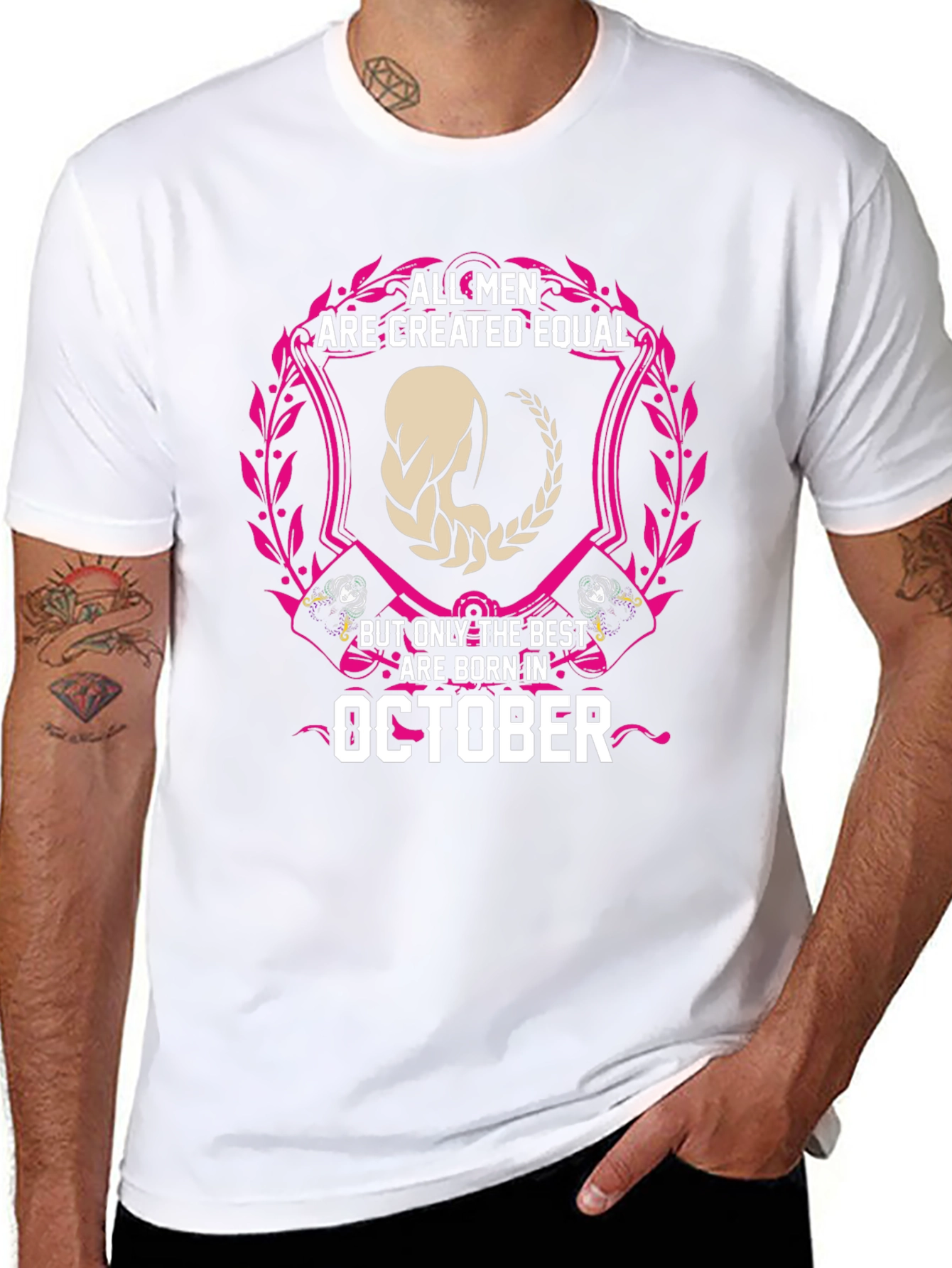 October Birthday T-Shirt - All Men Created Equal