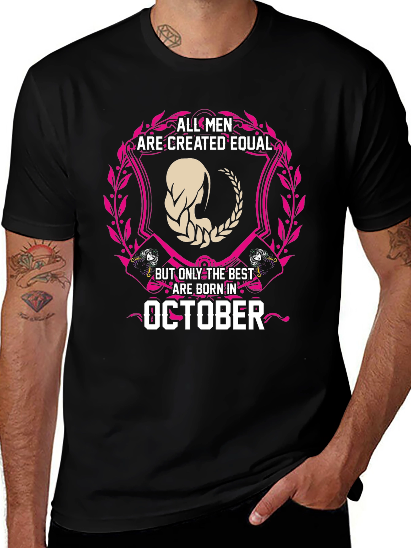 October Birthday T-Shirt - All Men Created Equal
