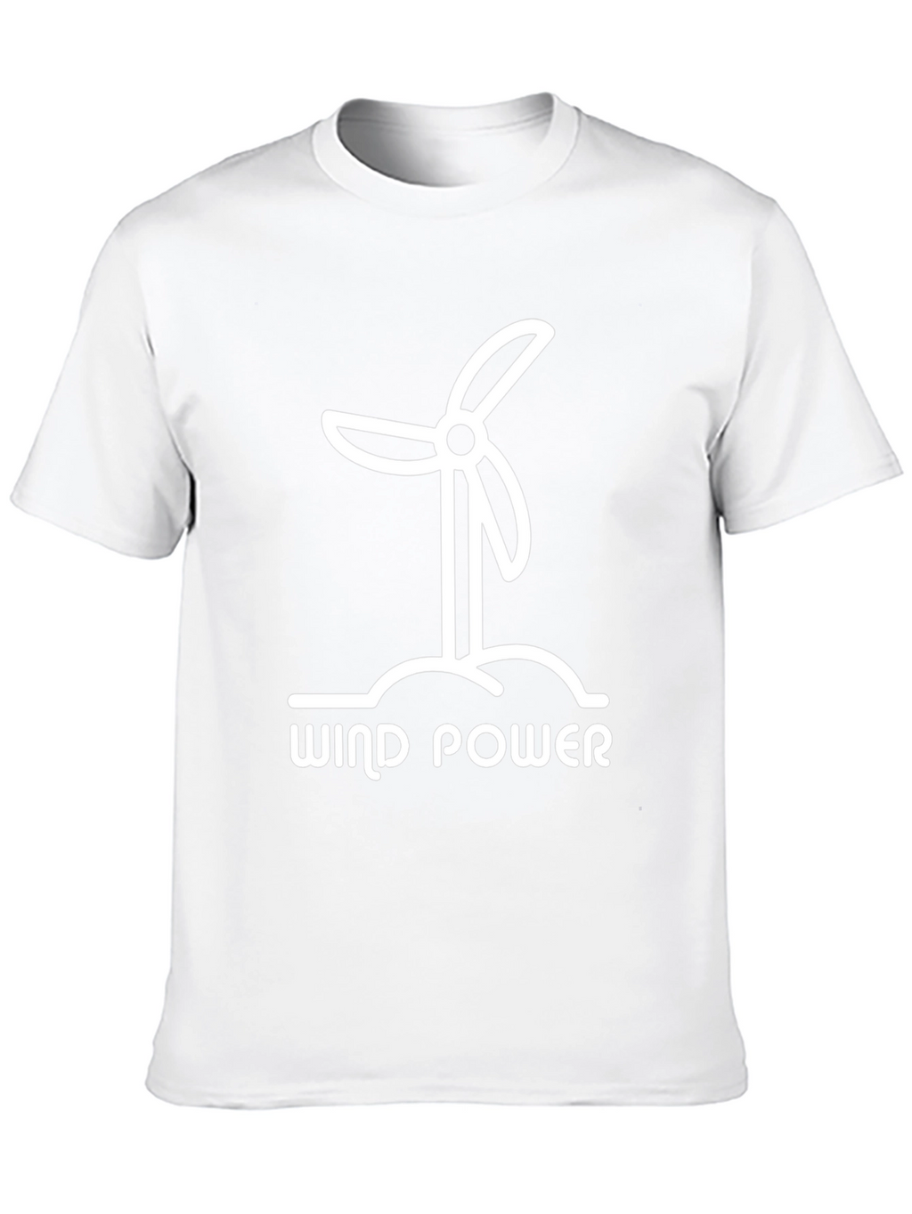 Wind Power Graphic Tee - Eco-Friendly Design