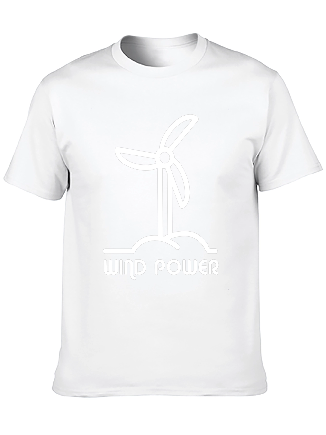 Wind Power Graphic Tee - Eco-Friendly Design