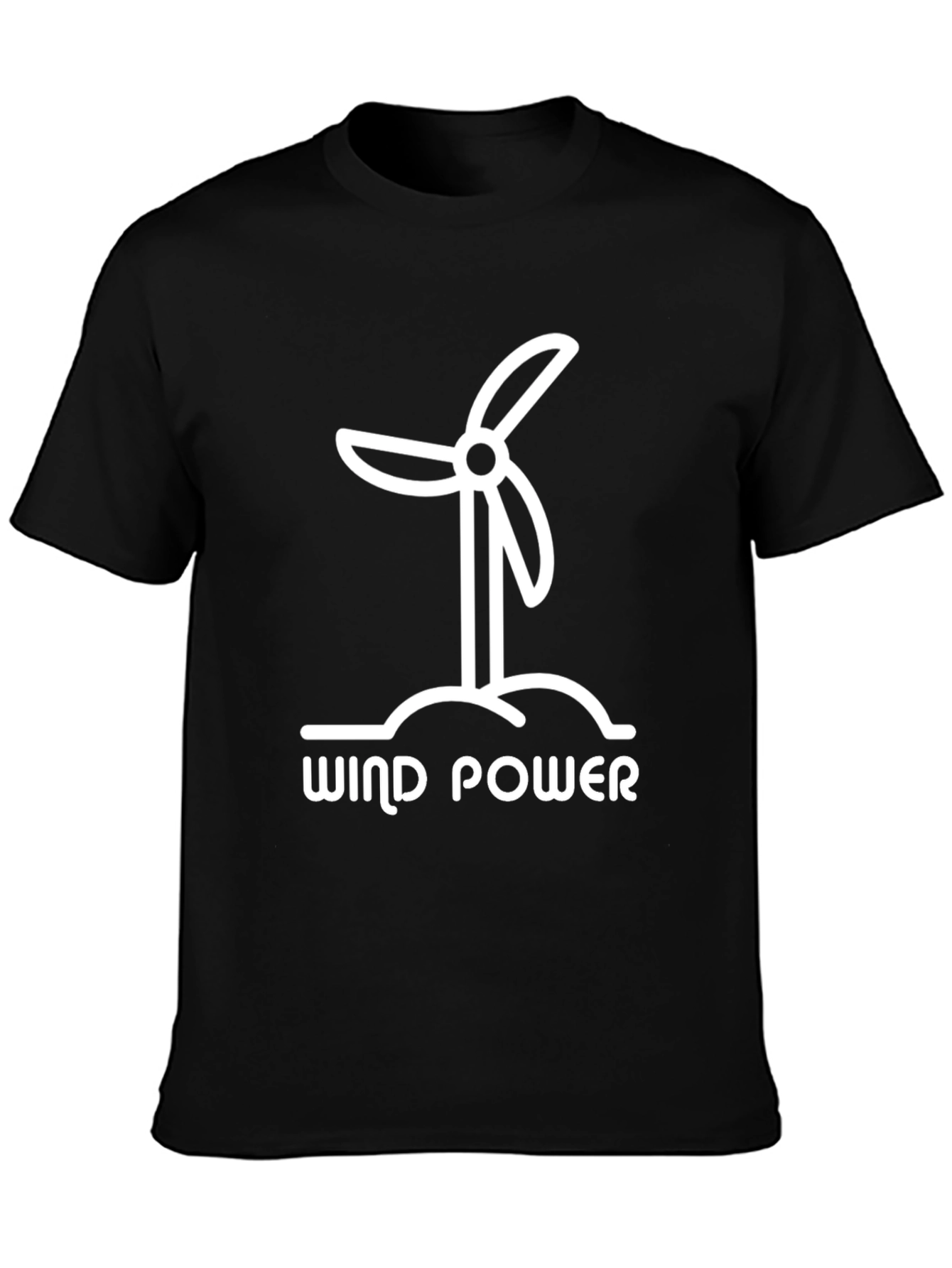 Wind Power Graphic Tee - Eco-Friendly Design