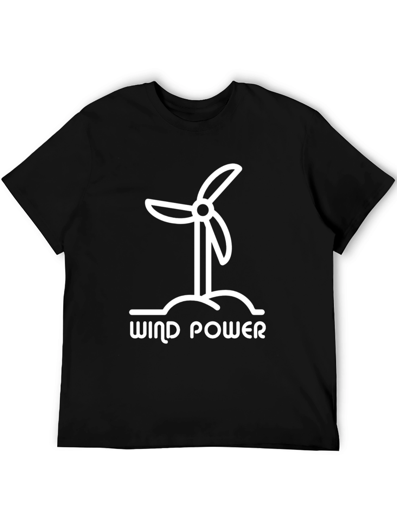 Wind Power Graphic Tee - Eco-Friendly Design