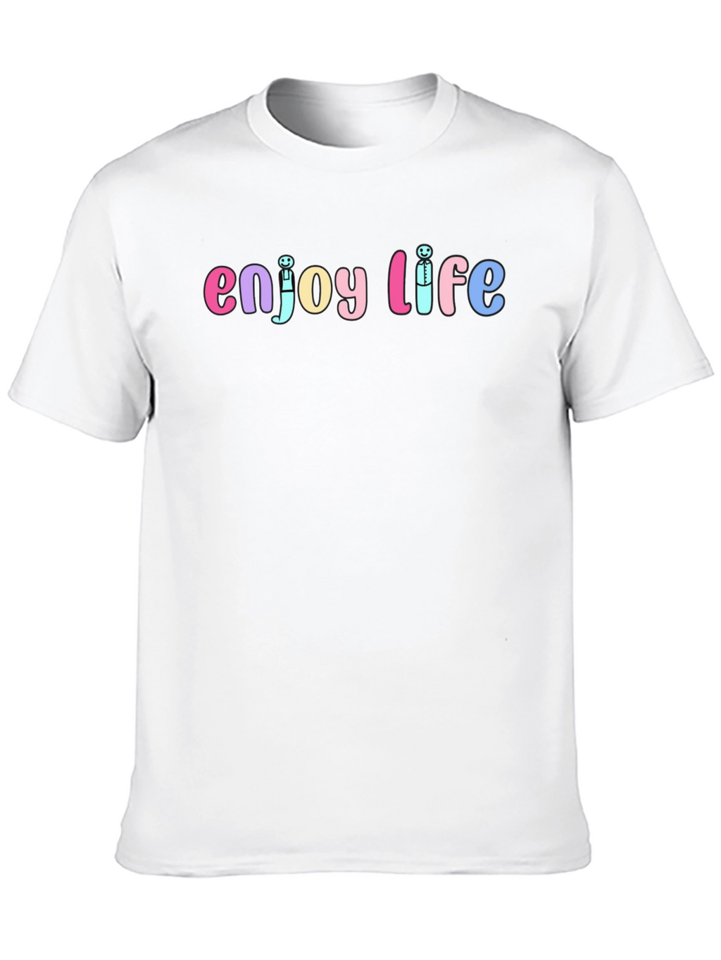 Enjoy Life Graphic Tee - Unisex Black Cotton T-Shirt