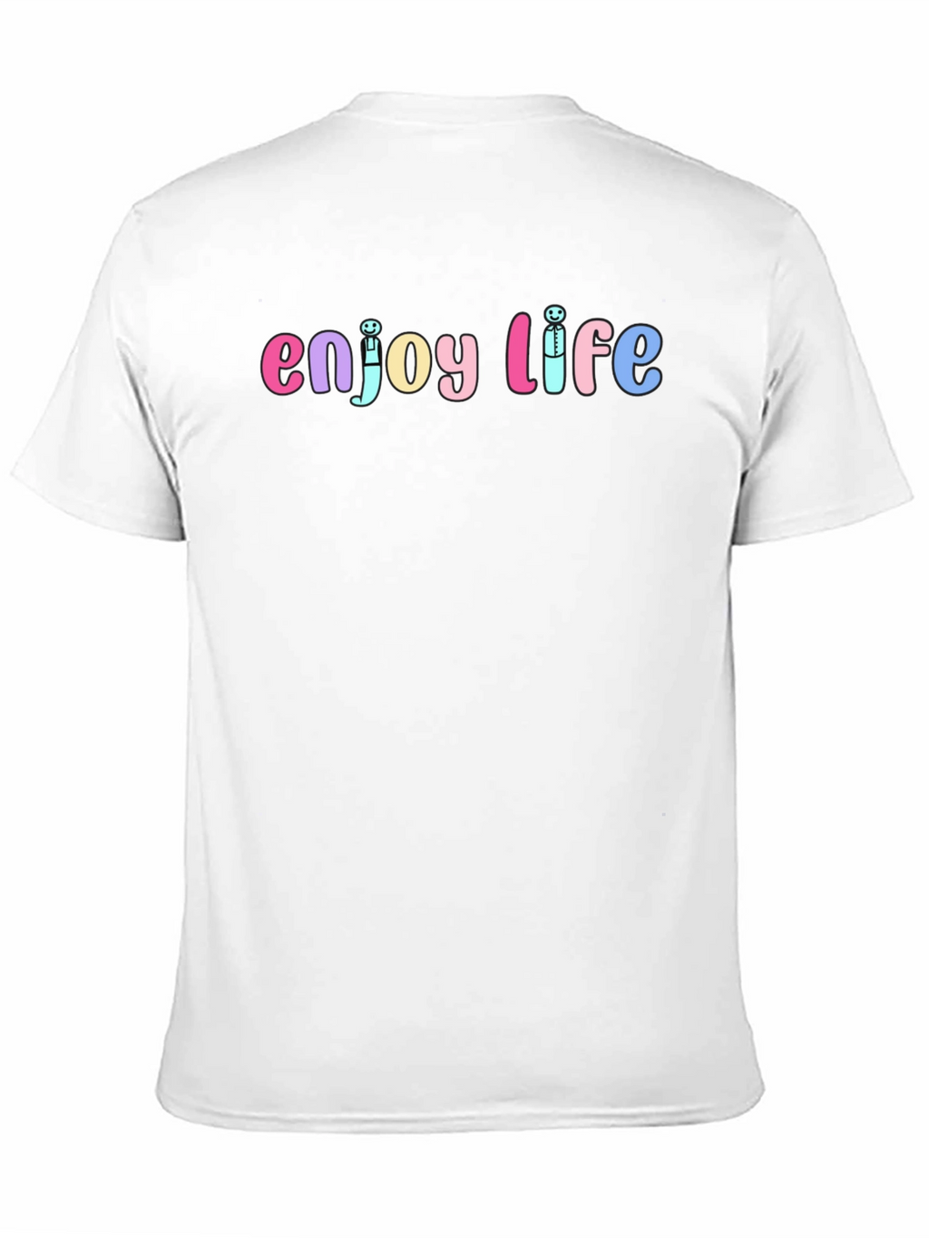Enjoy Life Graphic Tee - Unisex Black Cotton T-Shirt