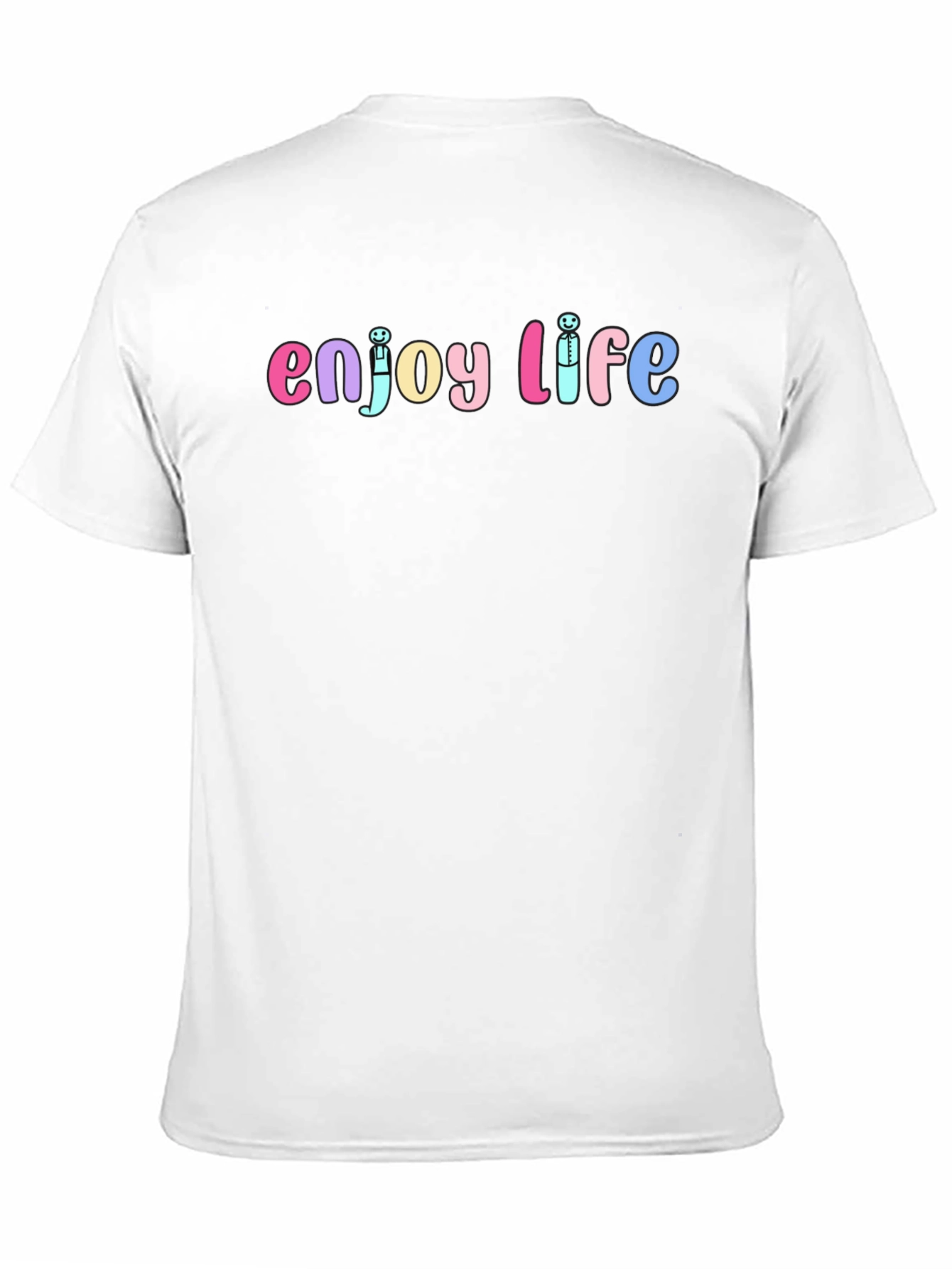 Enjoy Life Graphic Tee - Unisex Black Cotton T-Shirt