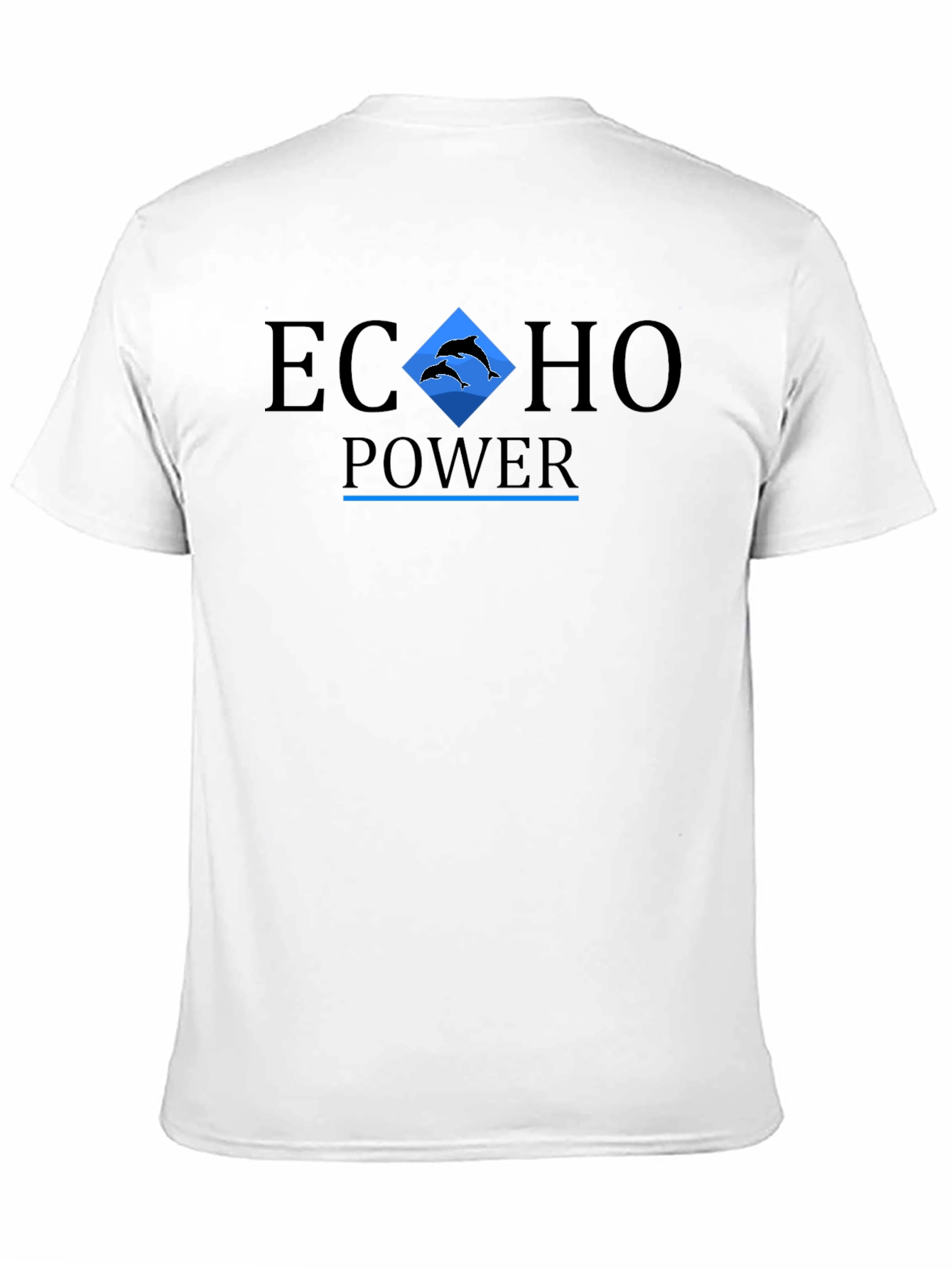 Echo Power Graphic Print Black T-Shirt