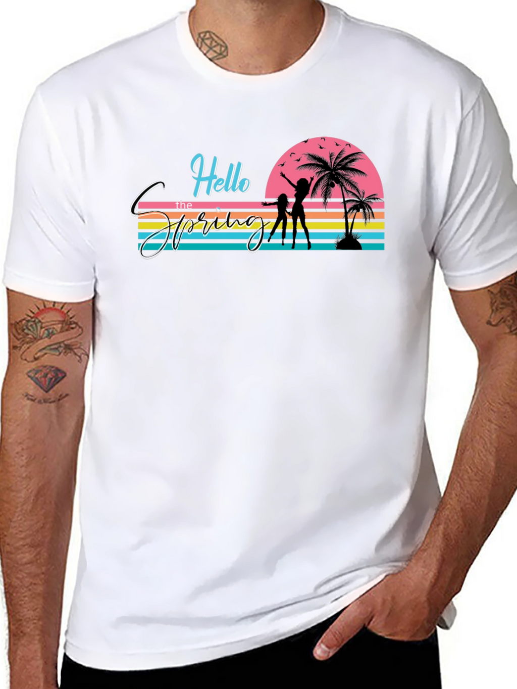 Retro Spring Break T-Shirt - Beach Vibes