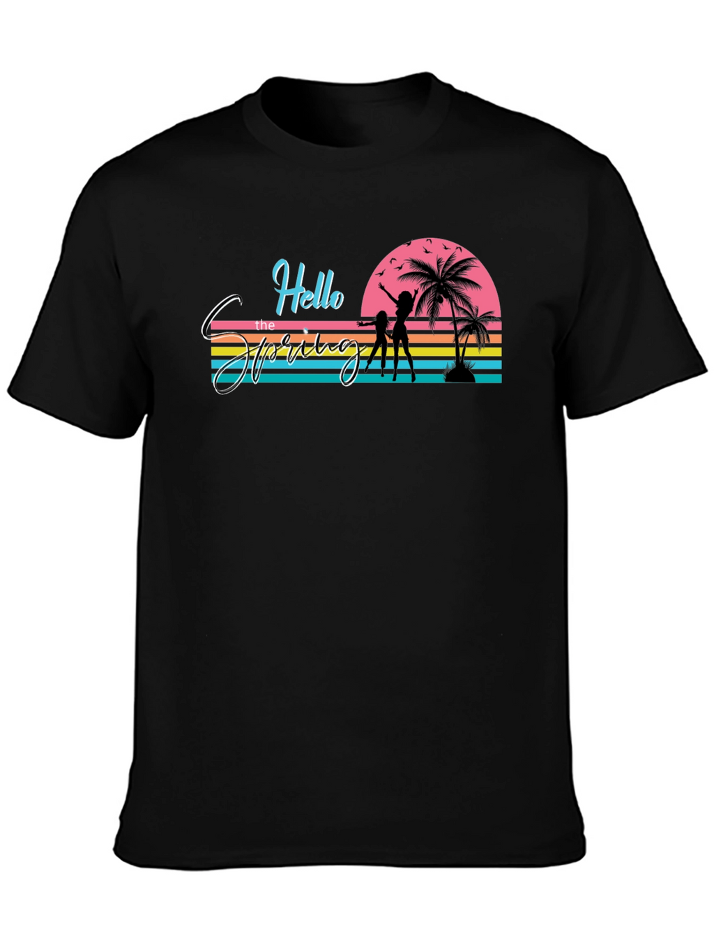 Retro Spring Break T-Shirt - Beach Vibes