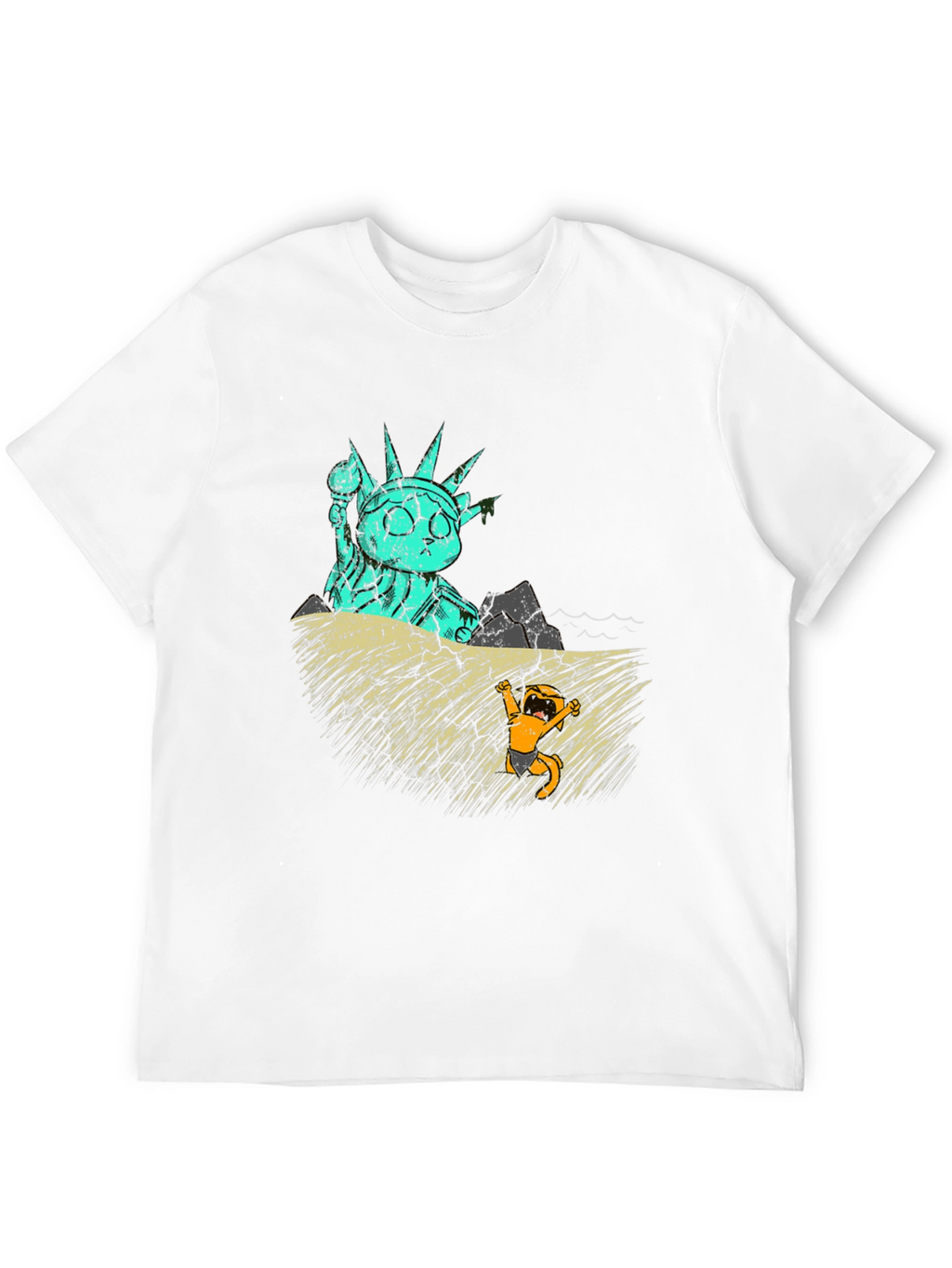 Cat Liberty T-Shirt - Funny Graphic Tee