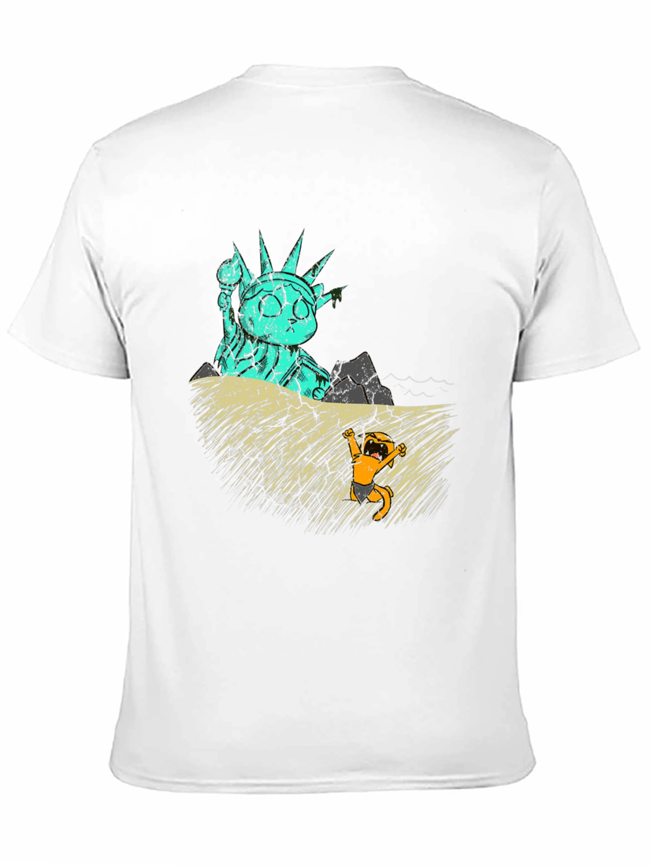 Cat Liberty T-Shirt - Funny Graphic Tee