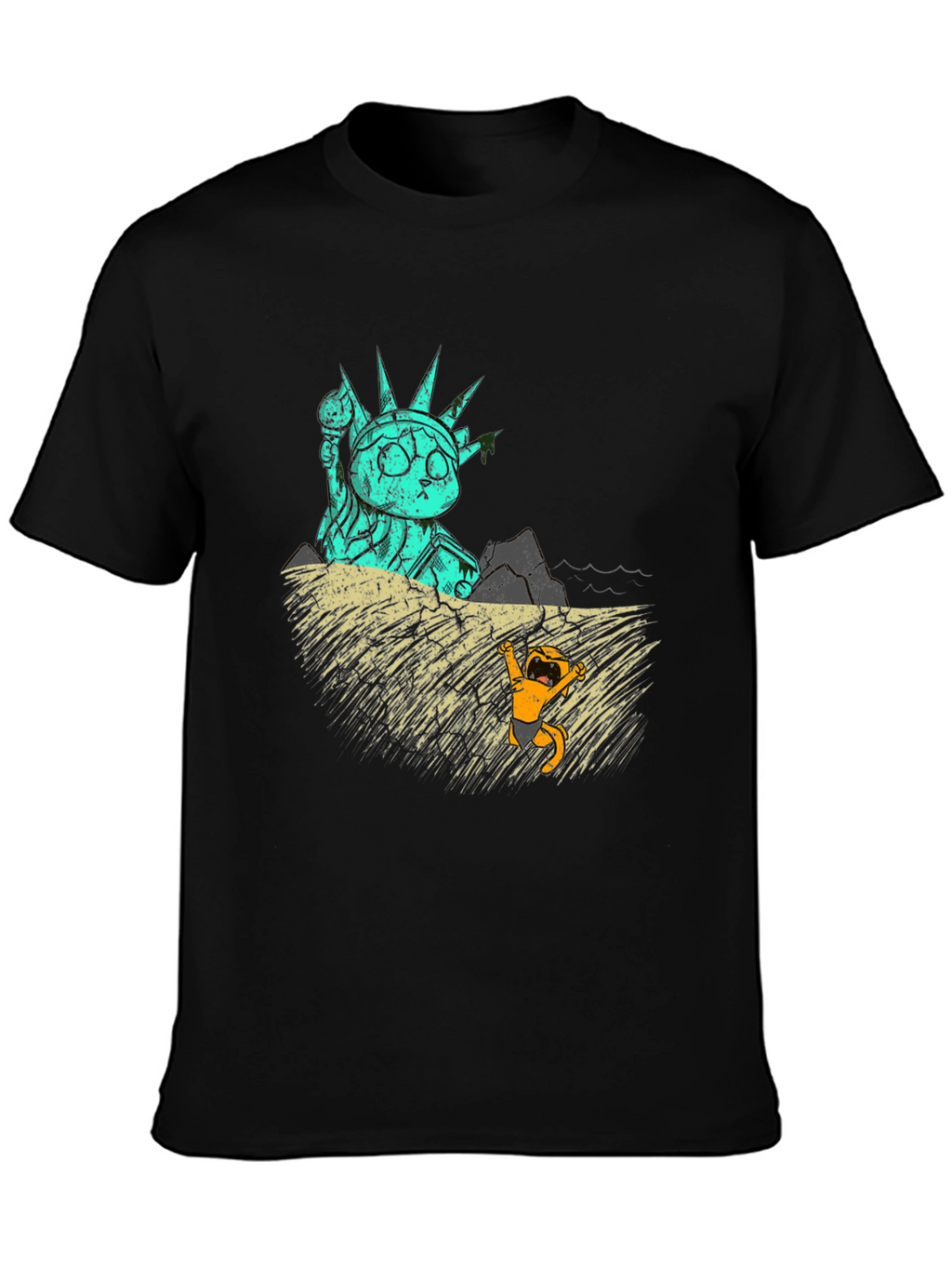 Cat Liberty T-Shirt - Funny Graphic Tee
