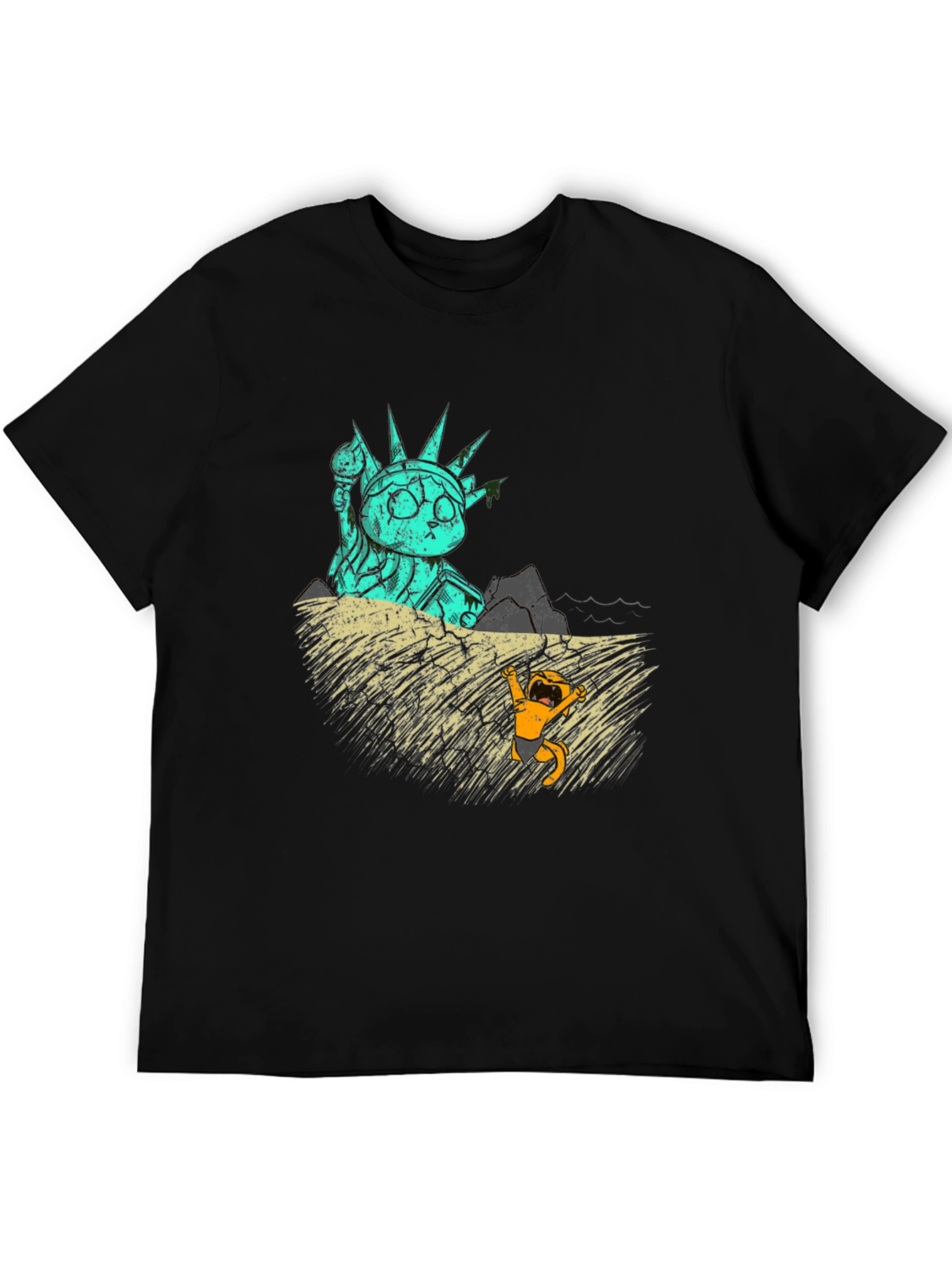 Cat Liberty T-Shirt - Funny Graphic Tee