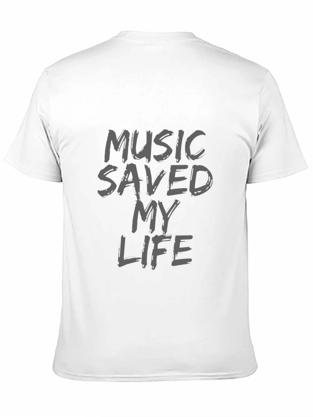 Music Saved My Life Black T-Shirt