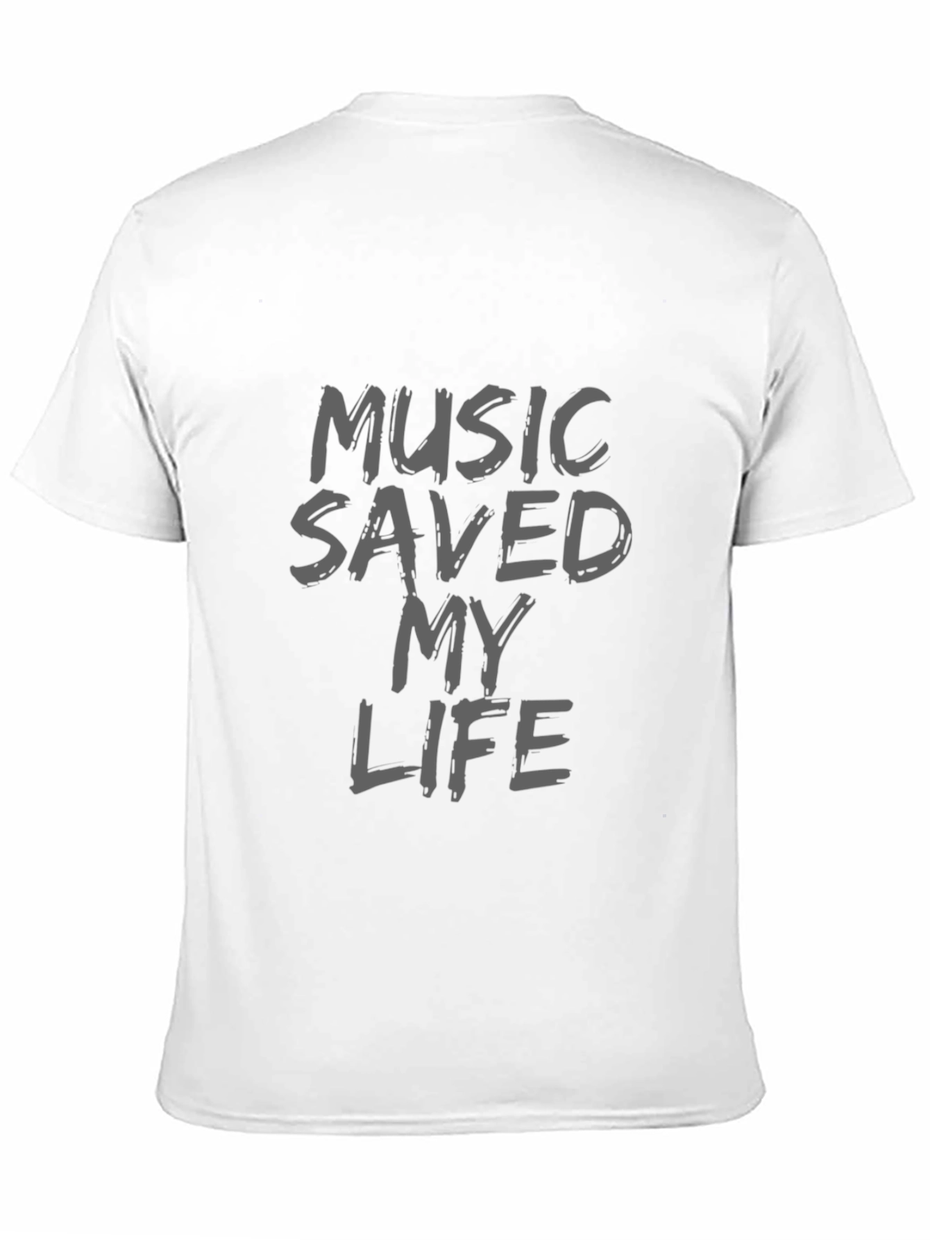 Music Saved My Life Black T-Shirt