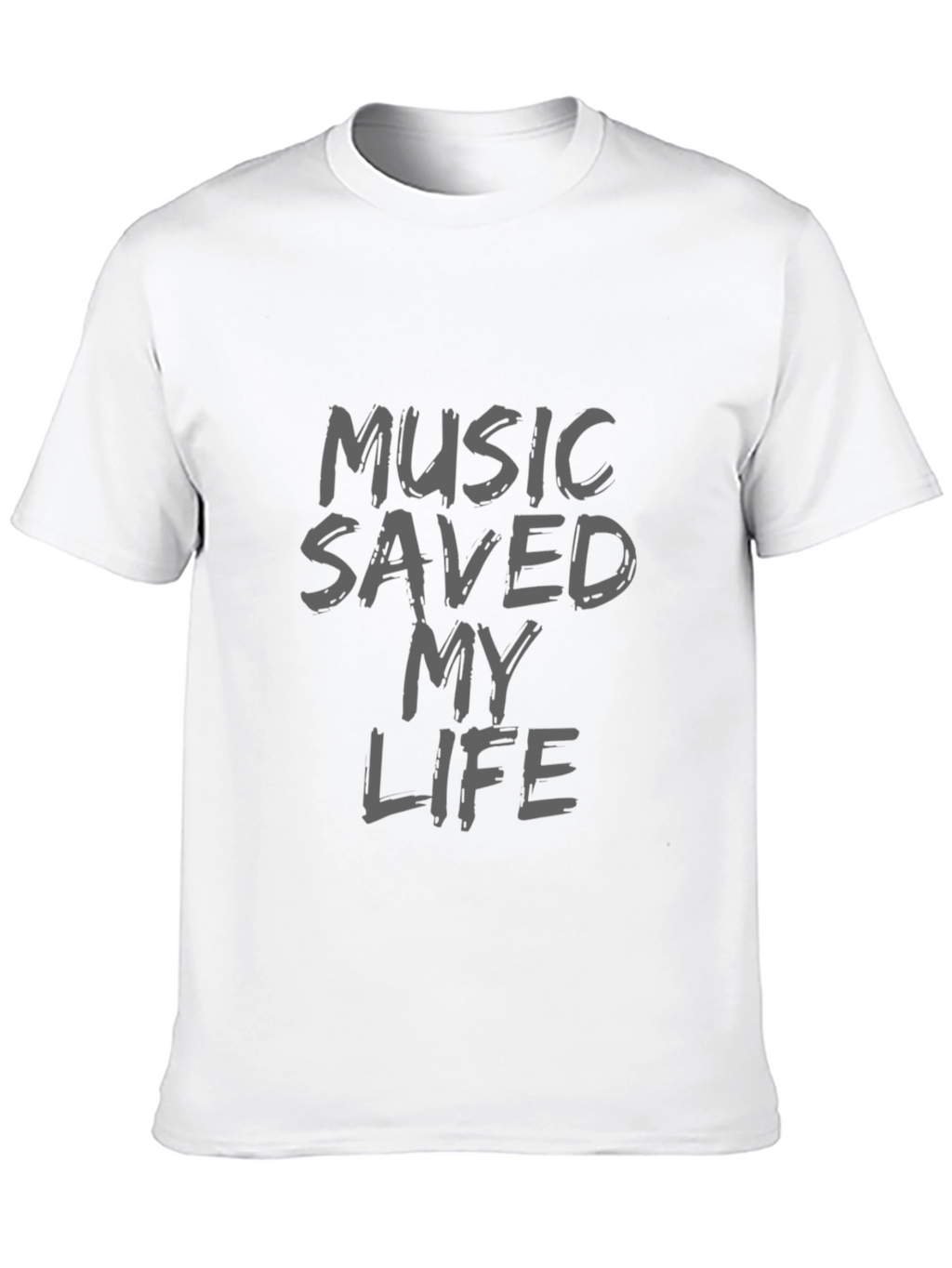 Music Saved My Life Black T-Shirt