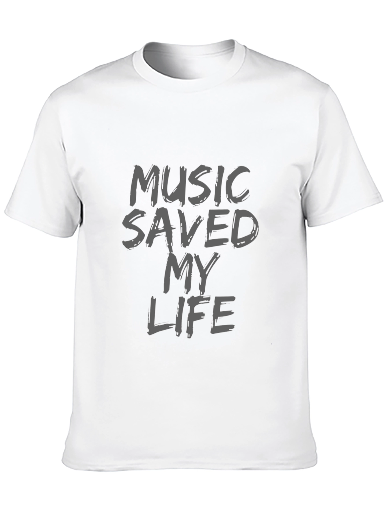 Music Saved My Life Black T-Shirt