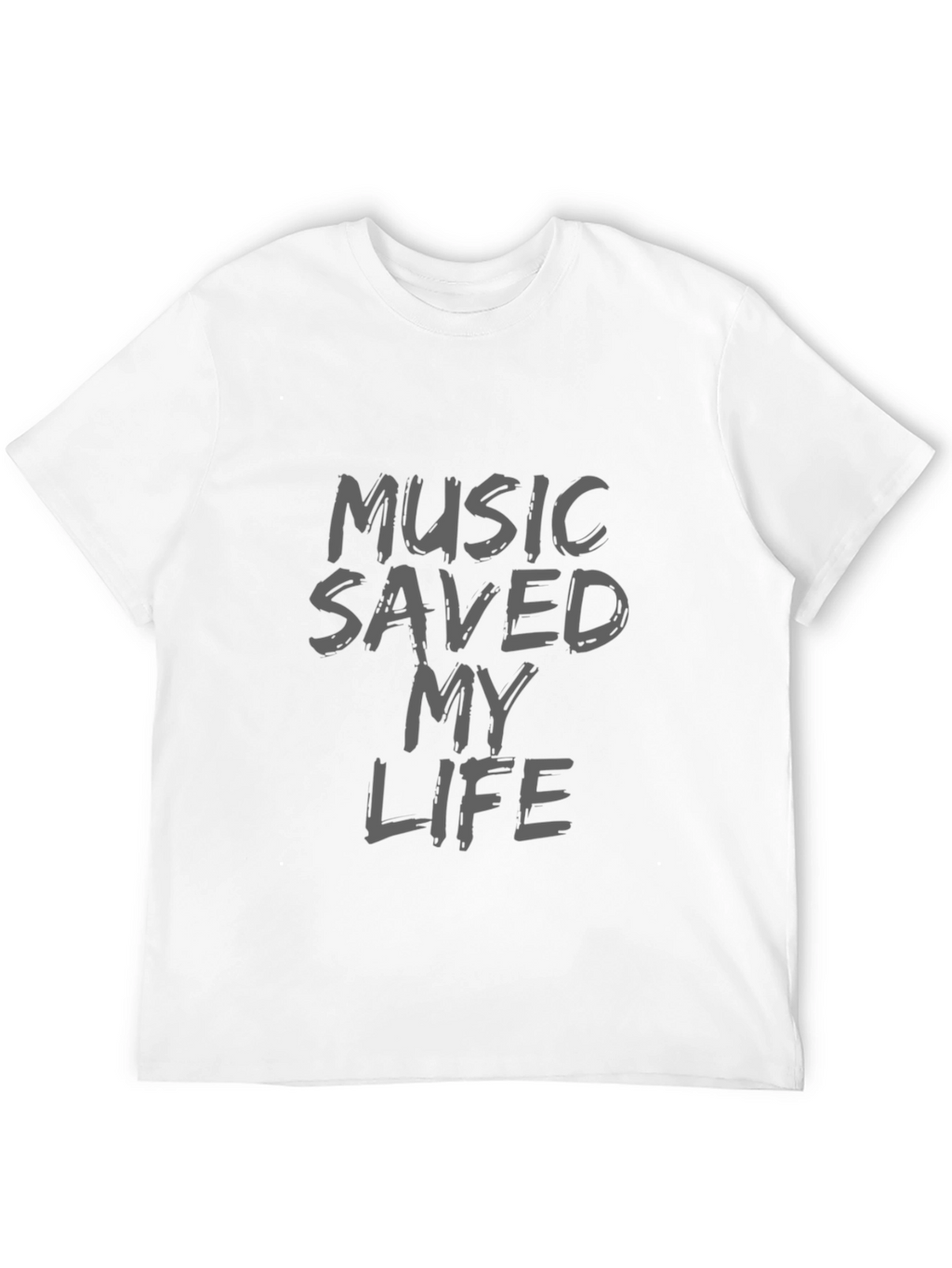 Music Saved My Life Black T-Shirt