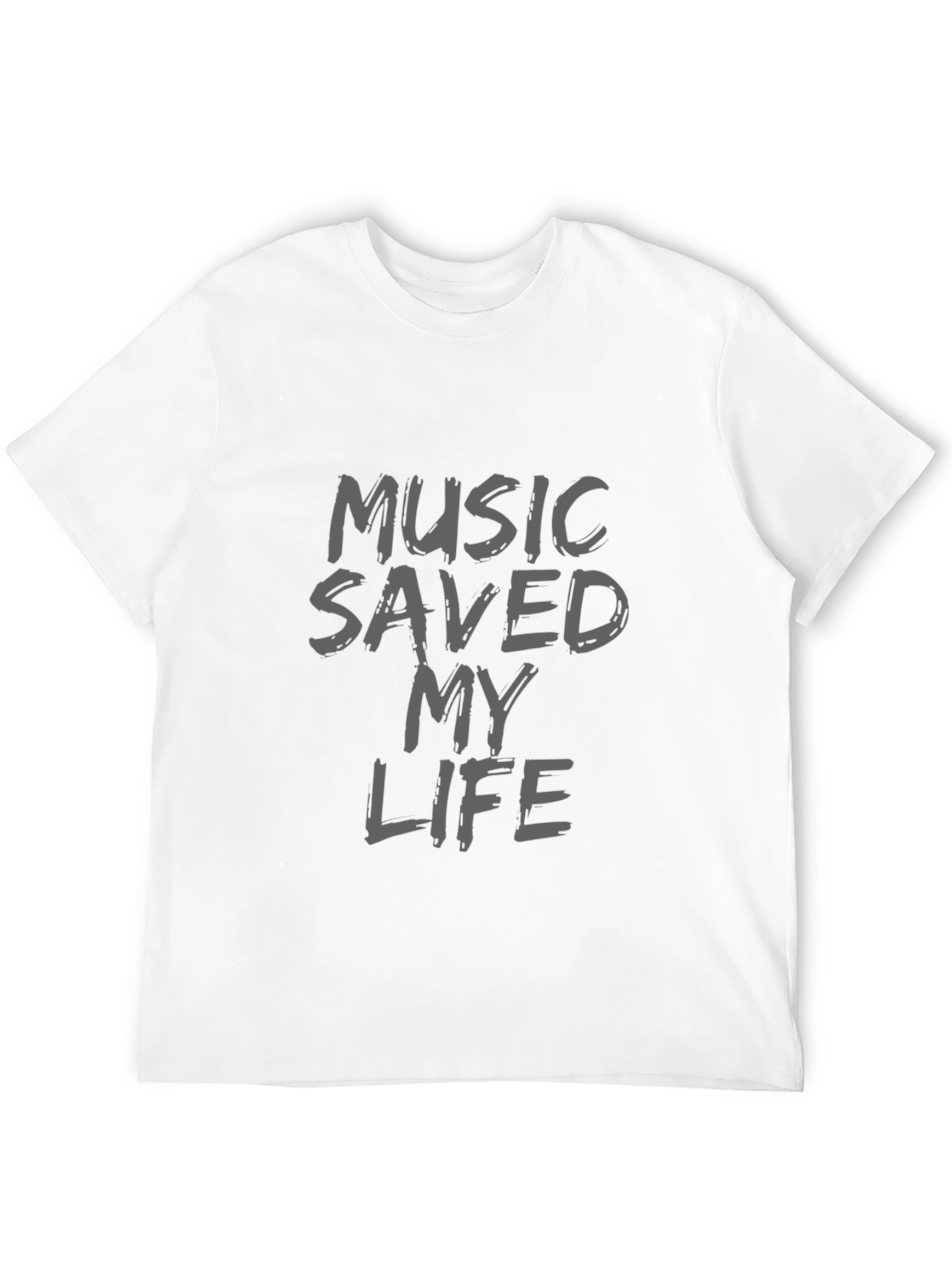 Music Saved My Life Black T-Shirt