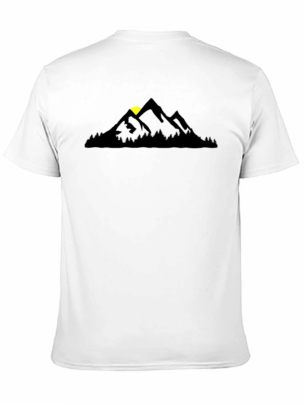 Mountain Silhouette Black T-Shirt