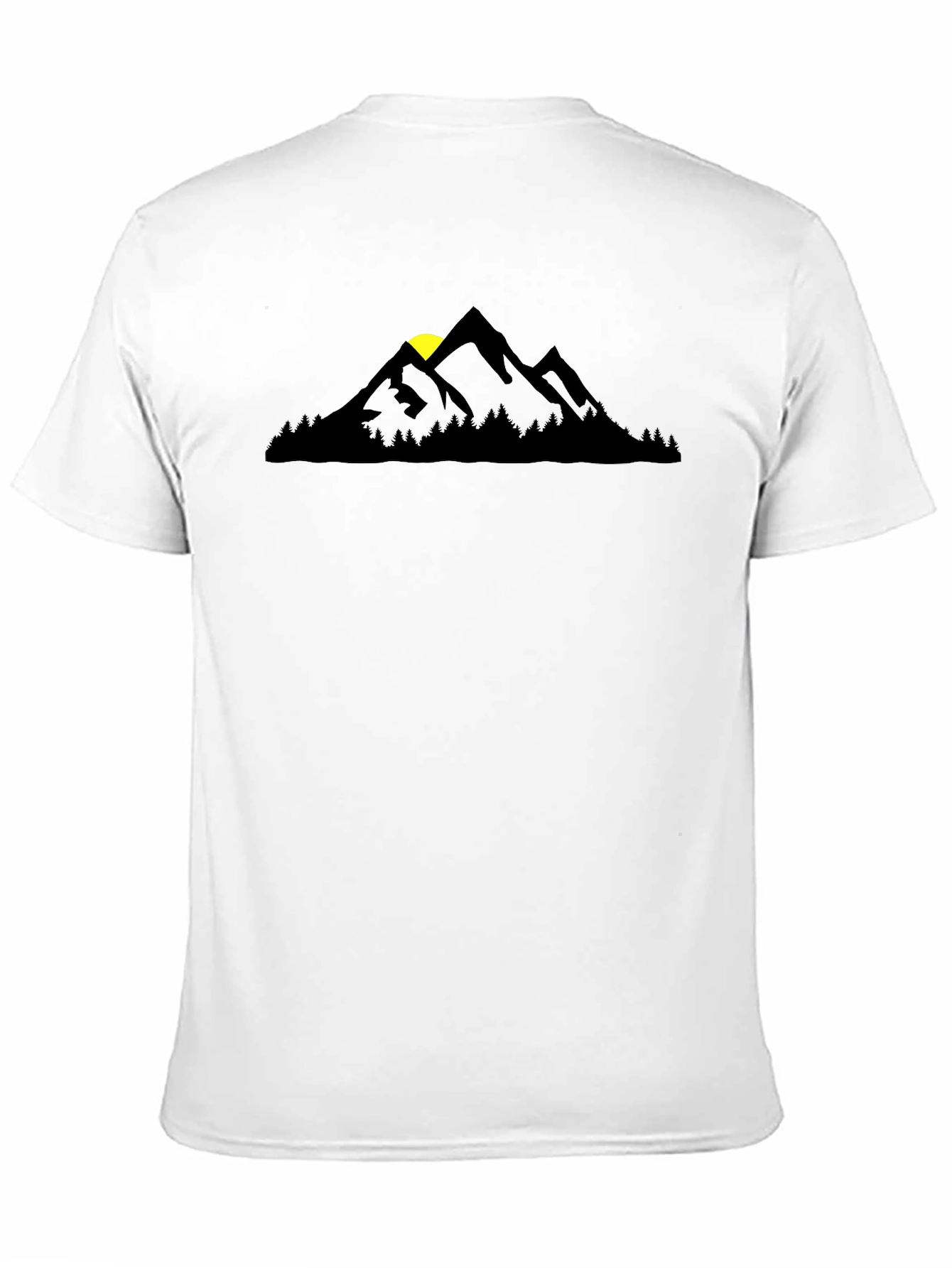 Mountain Silhouette Black T-Shirt