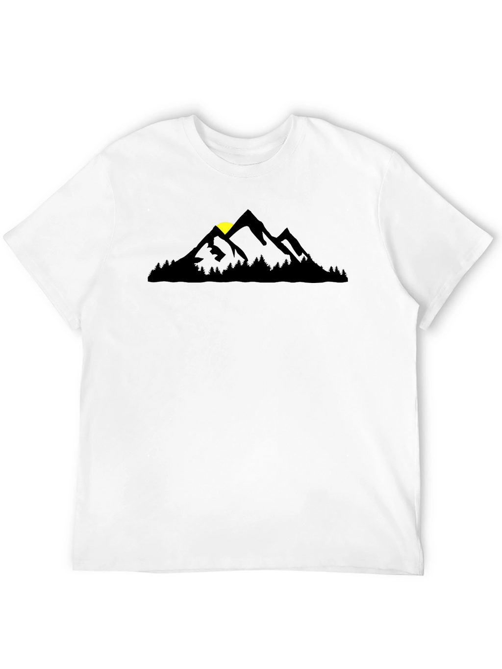 Mountain Silhouette Black T-Shirt