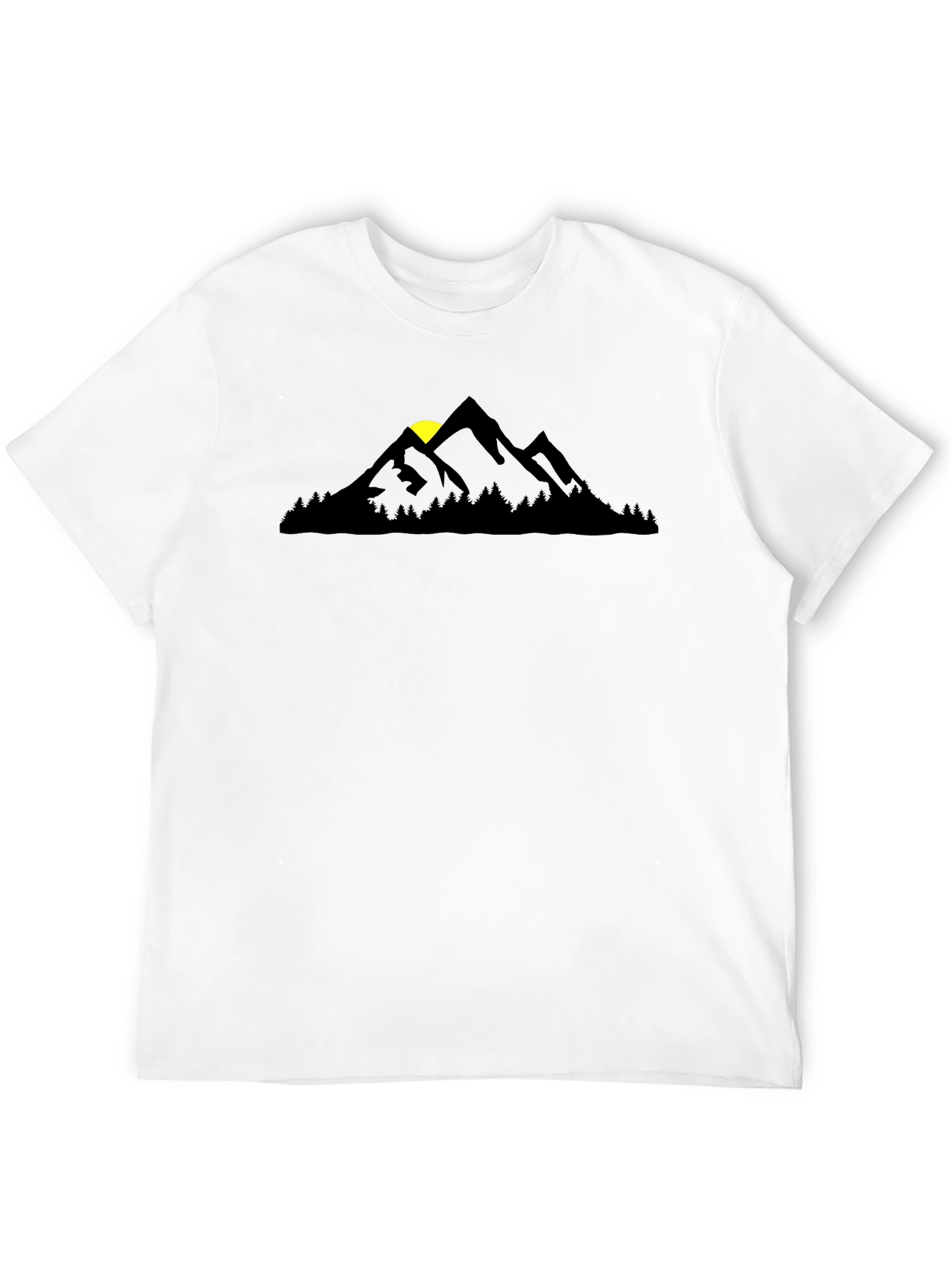 Mountain Silhouette Black T-Shirt