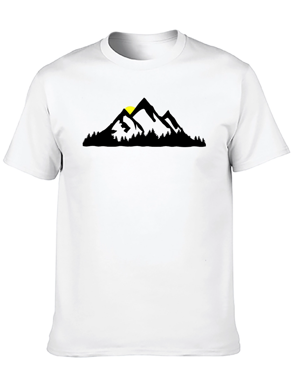 Mountain Silhouette Black T-Shirt