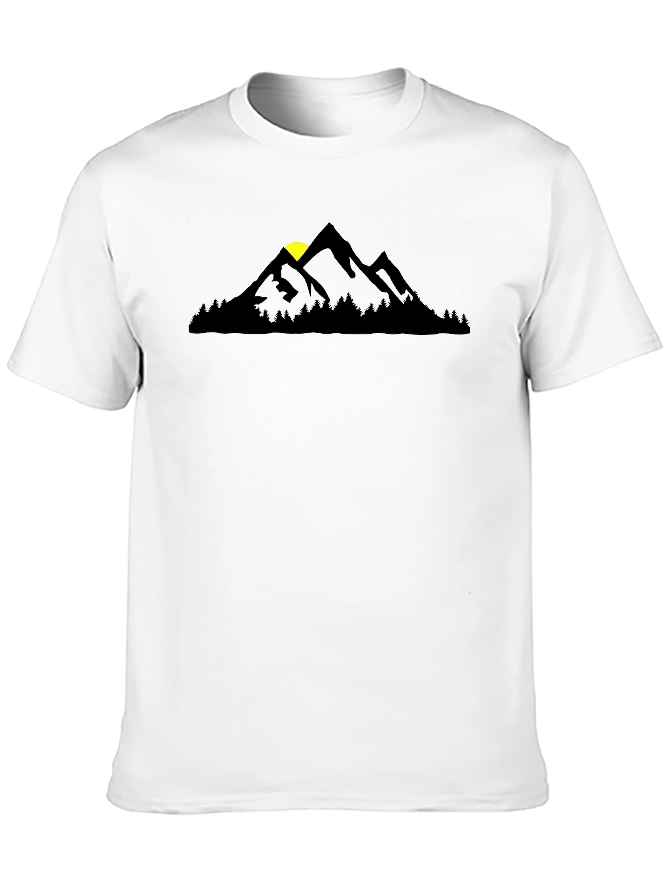 Mountain Silhouette Black T-Shirt