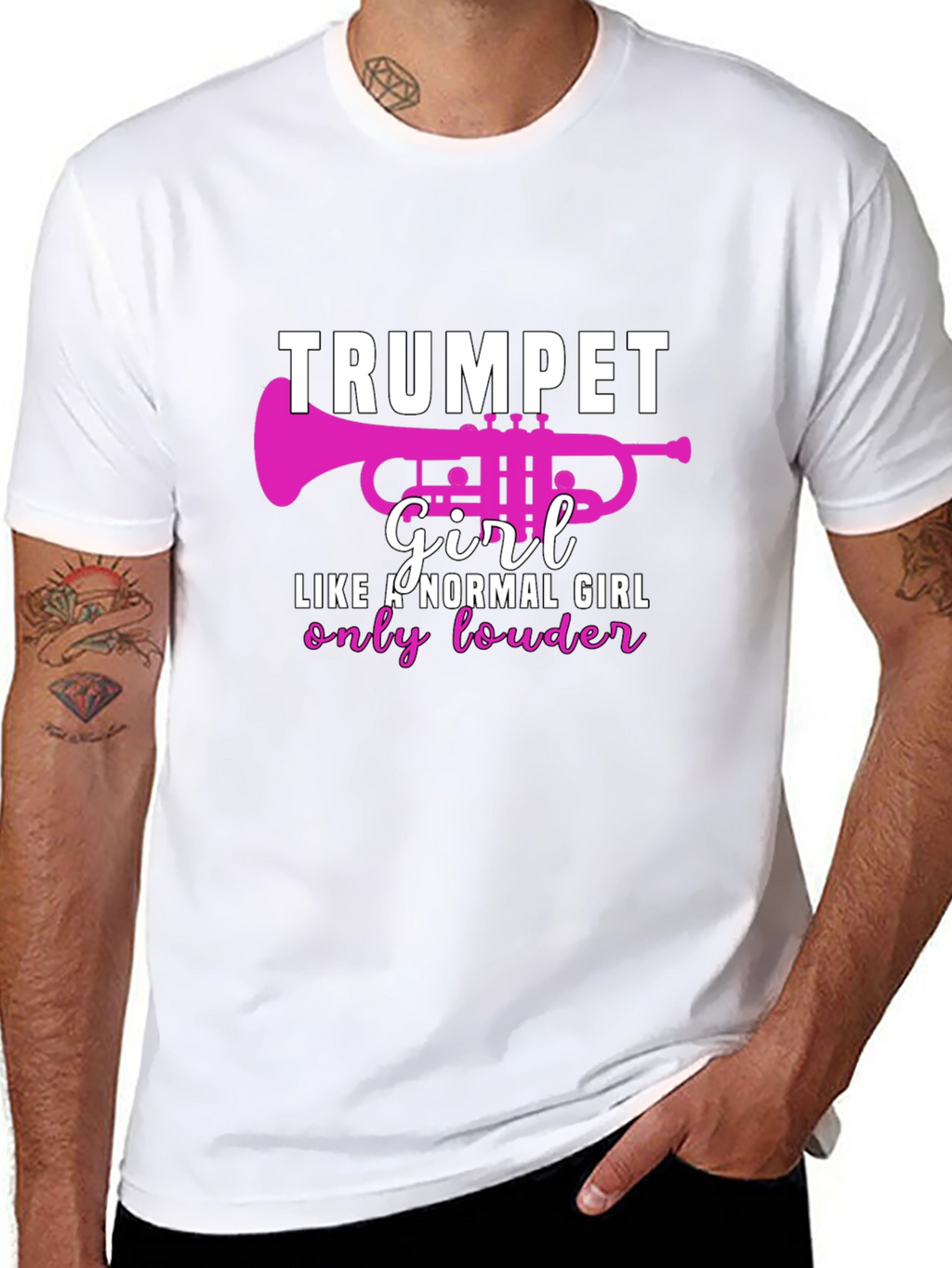 Trumpet Girl T-Shirt - Loud & Proud!