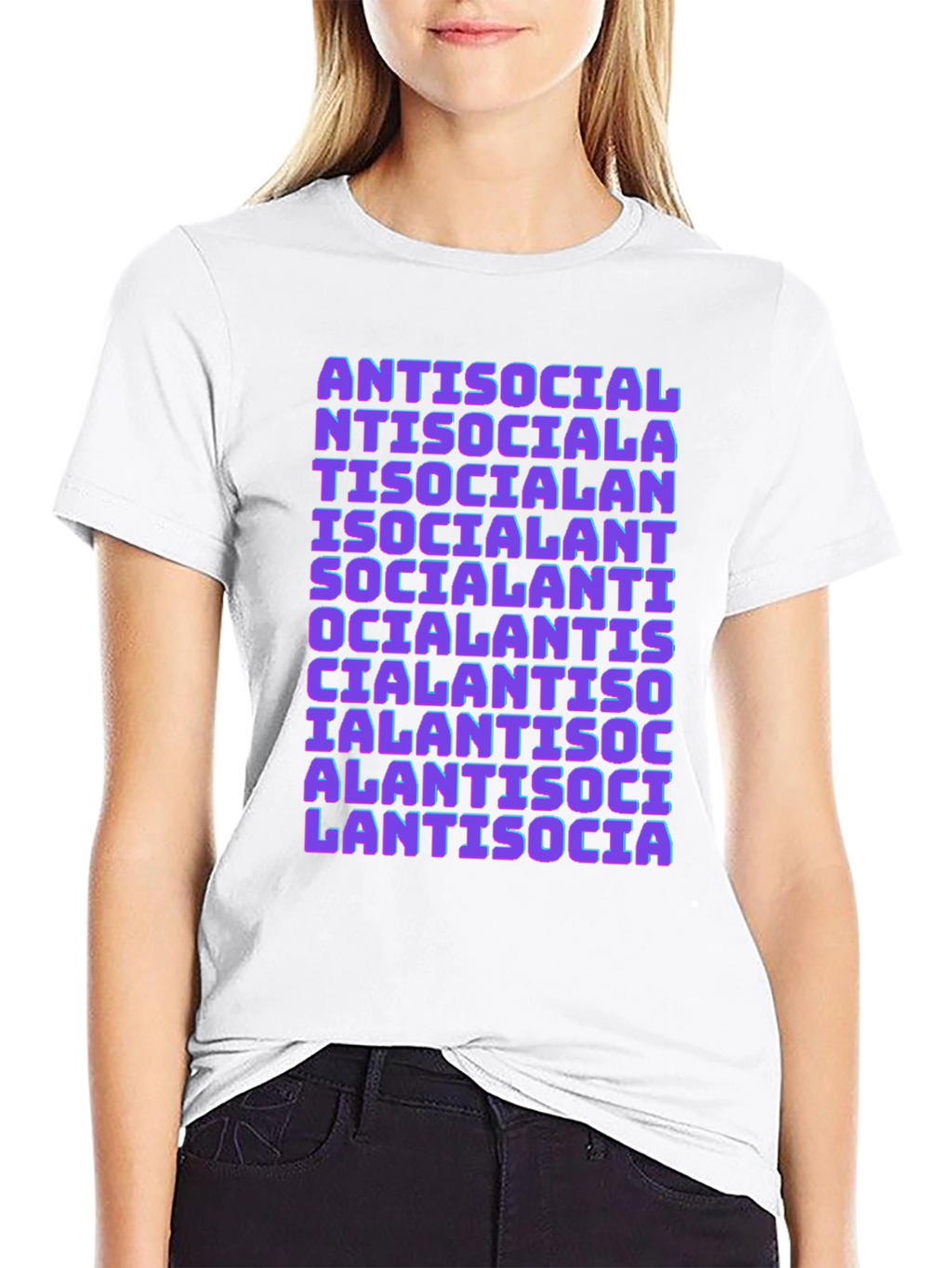 Antisocial Social Anti-Social Humor Tee
